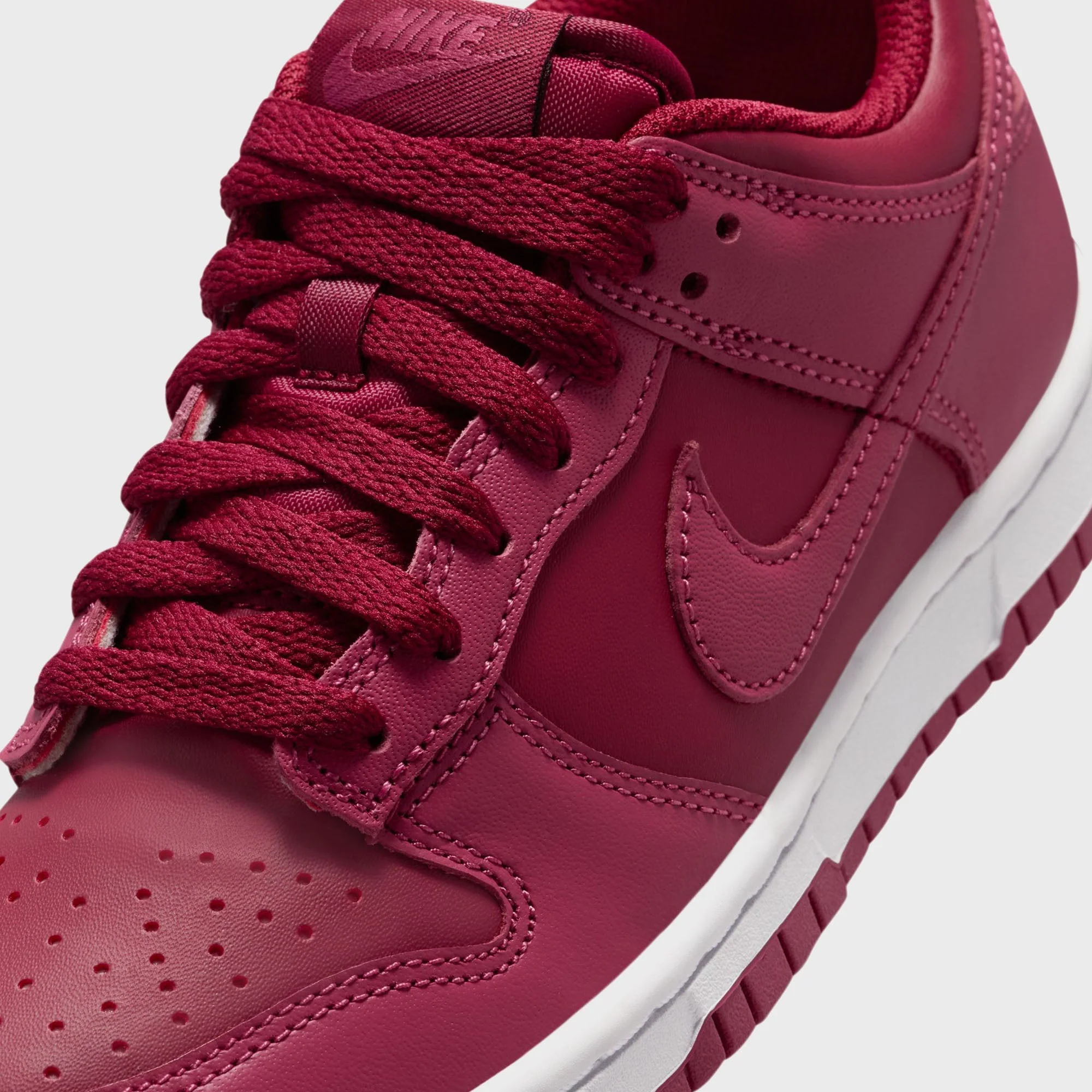 Nike GS Dunk Low - Team Red / Sweet Beet / White - Image 7