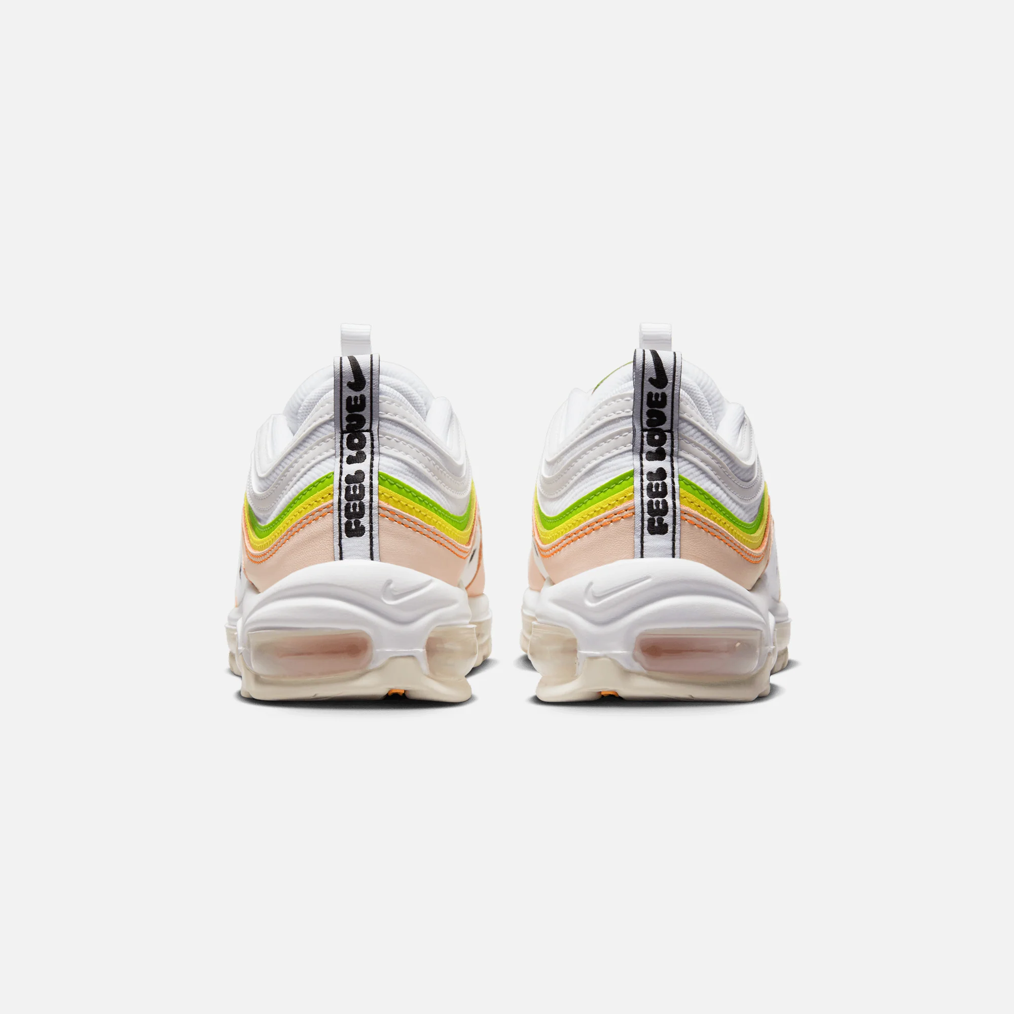 Nike WMNS Air Max 97 - White / Black / Pearl Pink / Action Green - Image 4