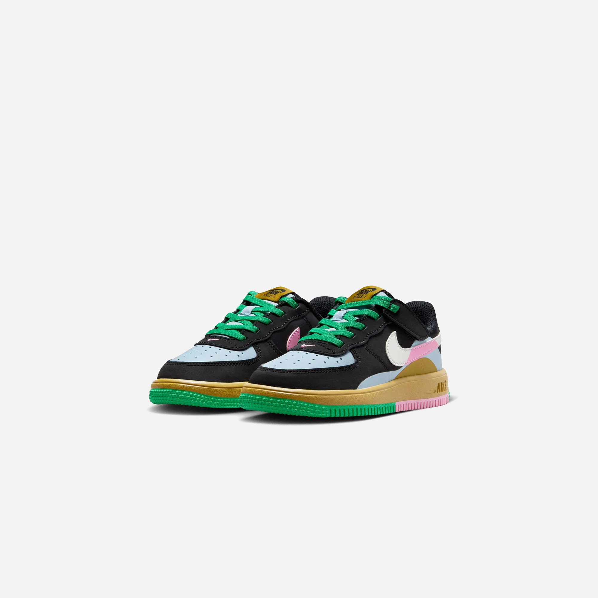 Nike PS Air Force 1 LV8 - Black / Summit White / Light Armory Blue - Image 2