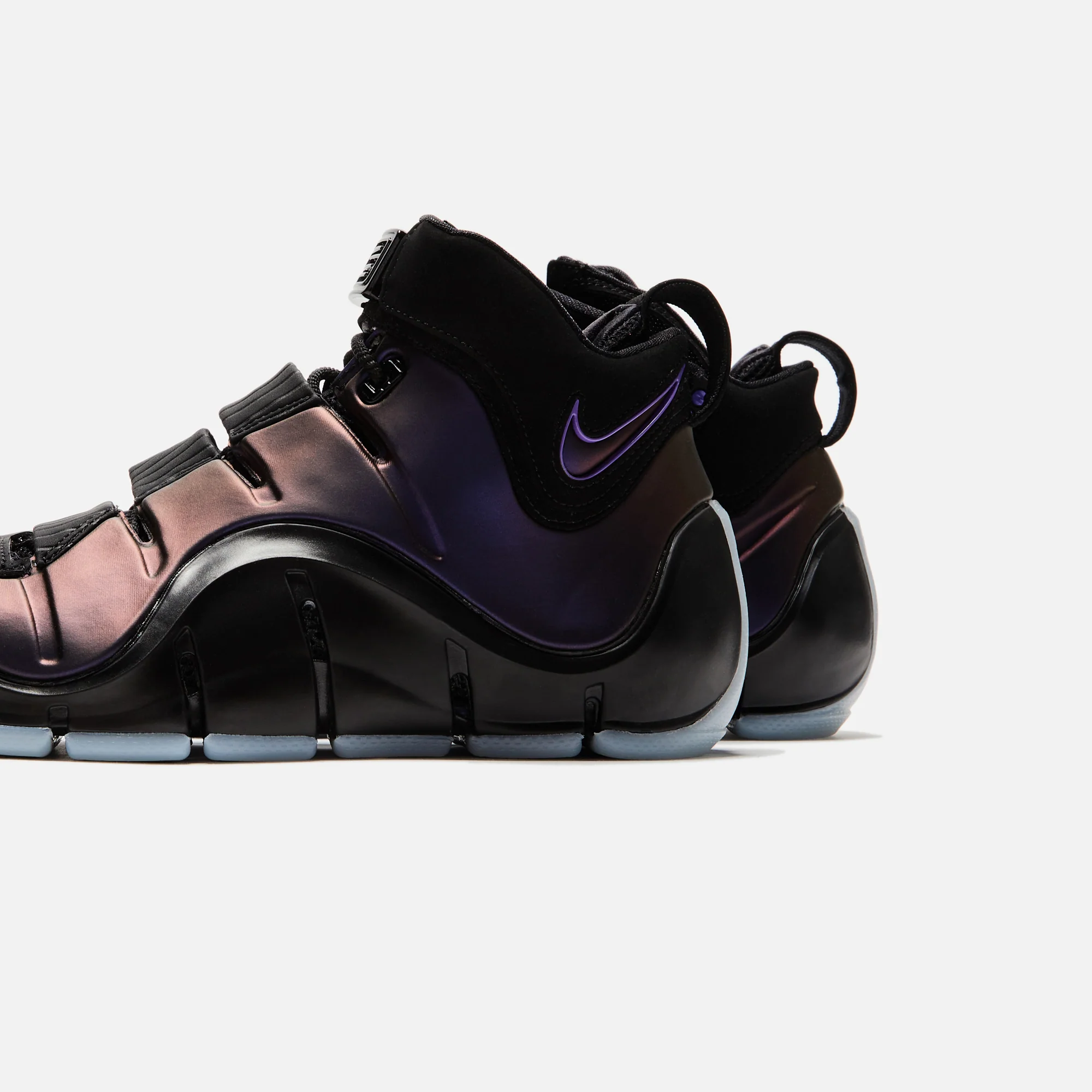 Nike Zoom LeBron IV - Black / Varsity Purple / Blue Tint - Image 3