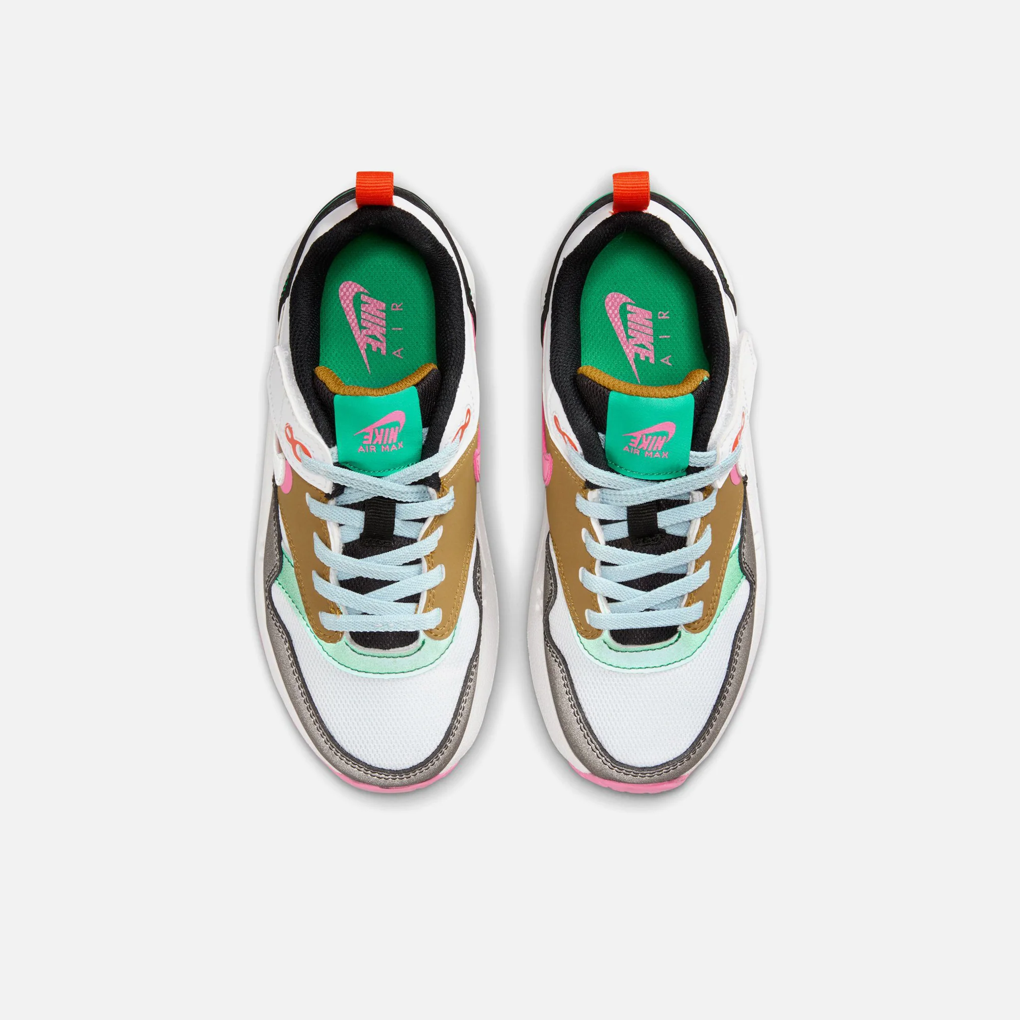 Nike Pre-School Air Max 1 SE Easy On - Black / Playful Pink / Stadium Green / White - Image 3