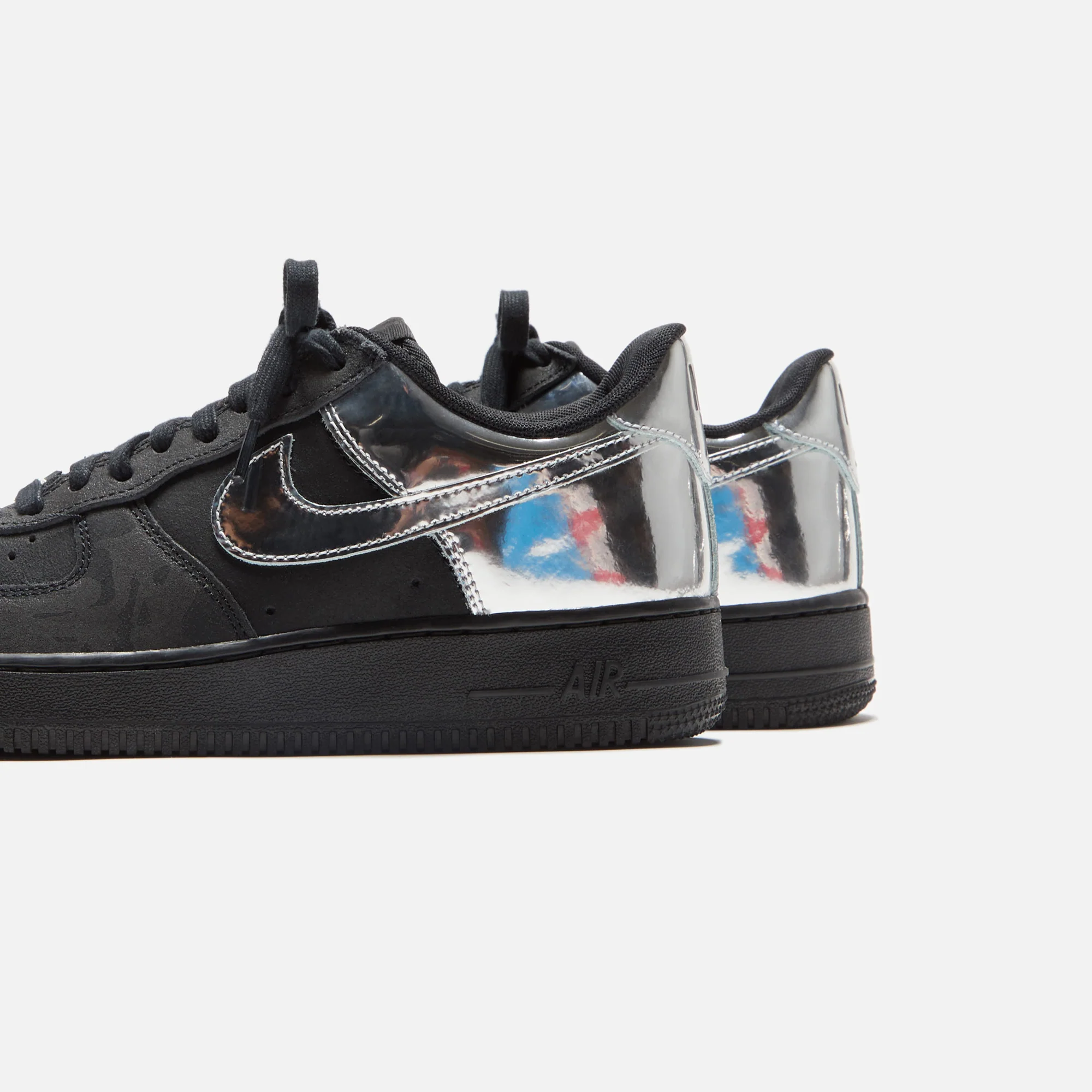Nike Air Force 1 - Black / Metallic Silver - Image 3