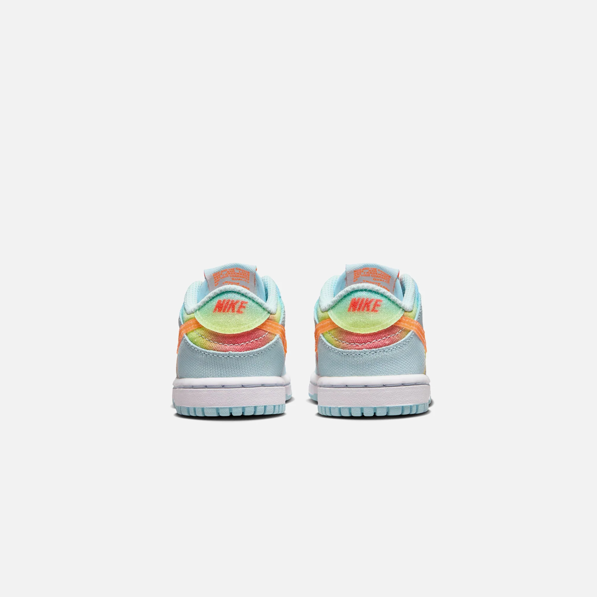 Nike Toddler Dunk Low - Glacier Blue / Total Orange / Light Lemon - Image 4