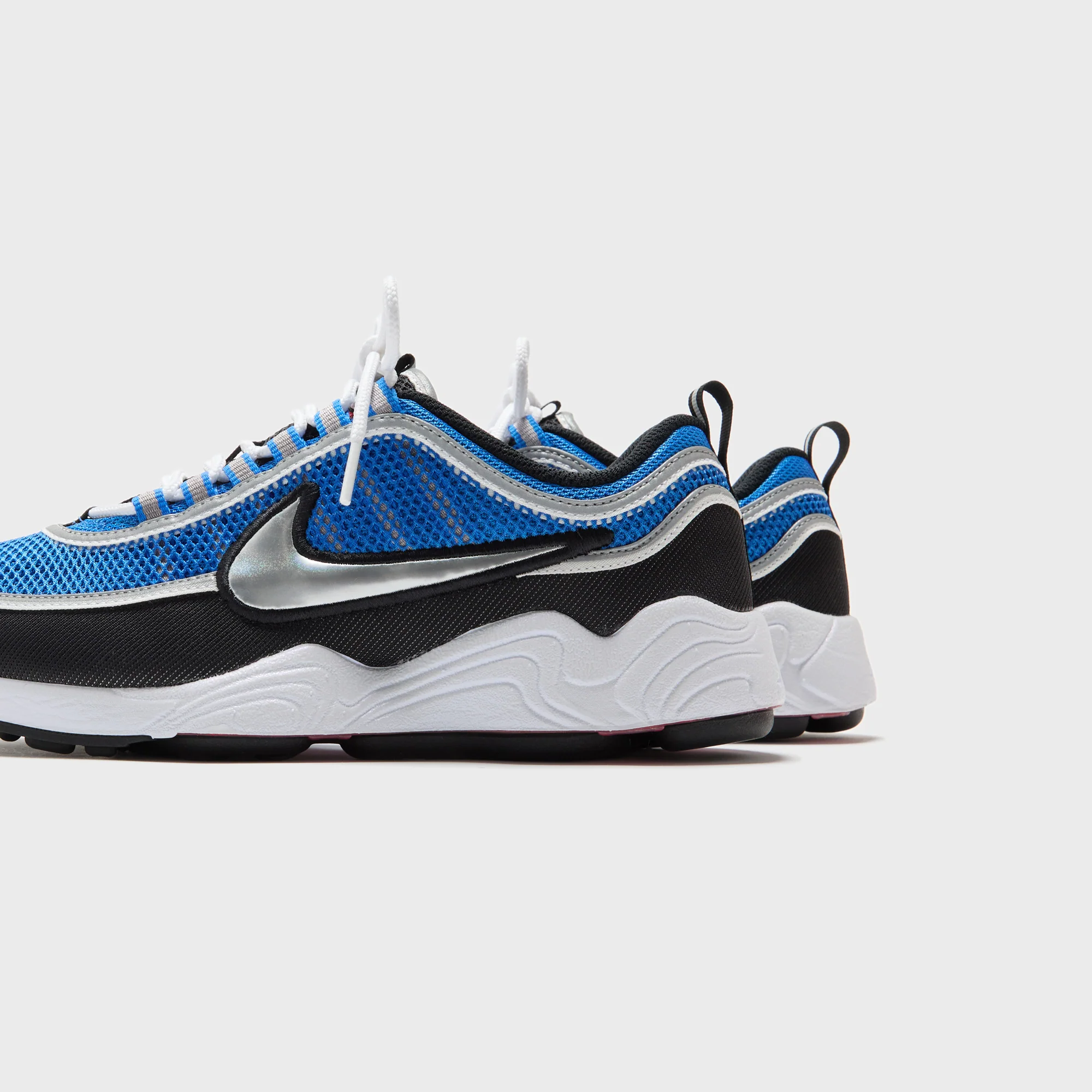 Nike Air Zoom Spiridon - Signal Blue / Metallic Luster / Black / White / University Red - Image 3