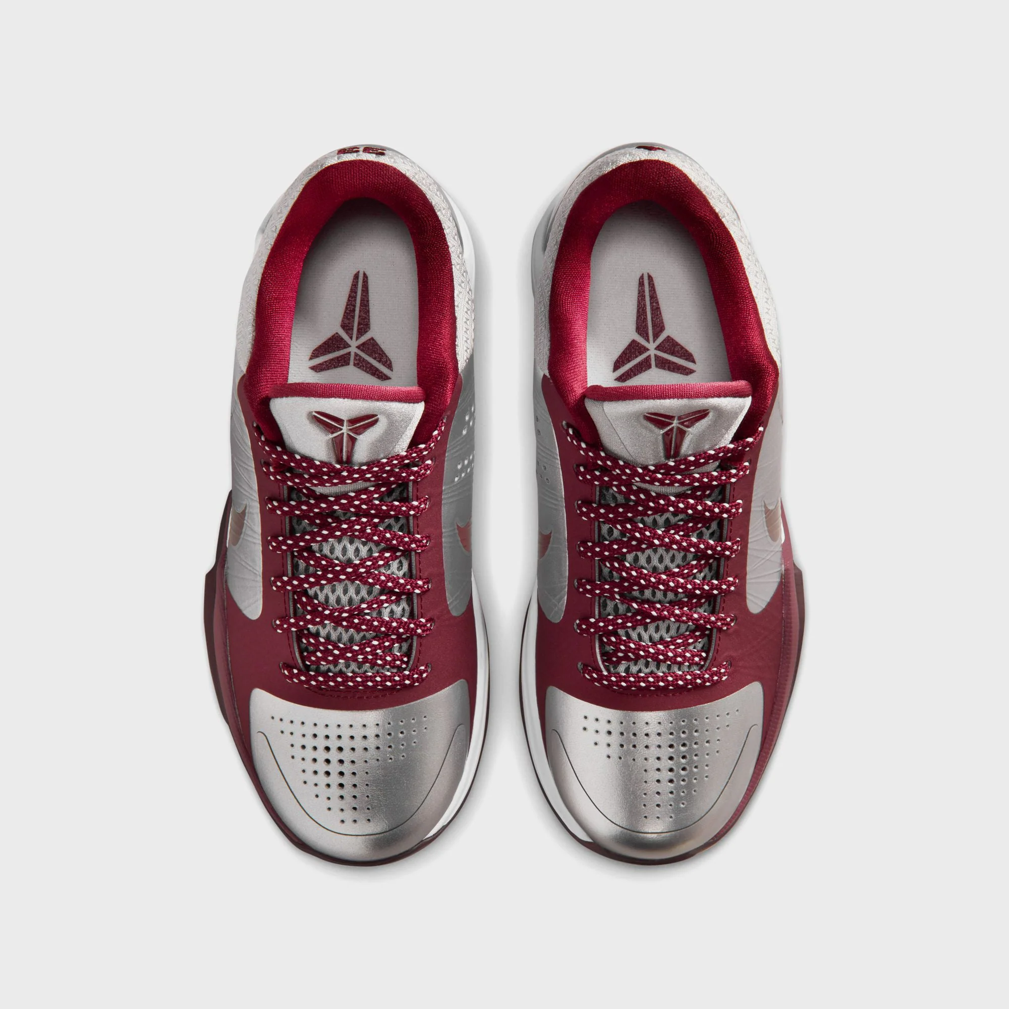 Nike GS Kobe 5 Protro - Metallic Silver / White / Team Red - Image 4