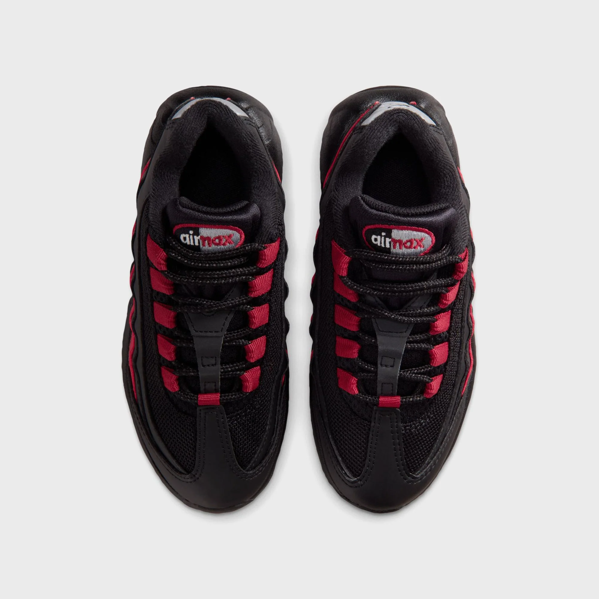 Nike PS Air Max 95 Recraft - Black / Team Crimson / Wolf Grey - Image 4