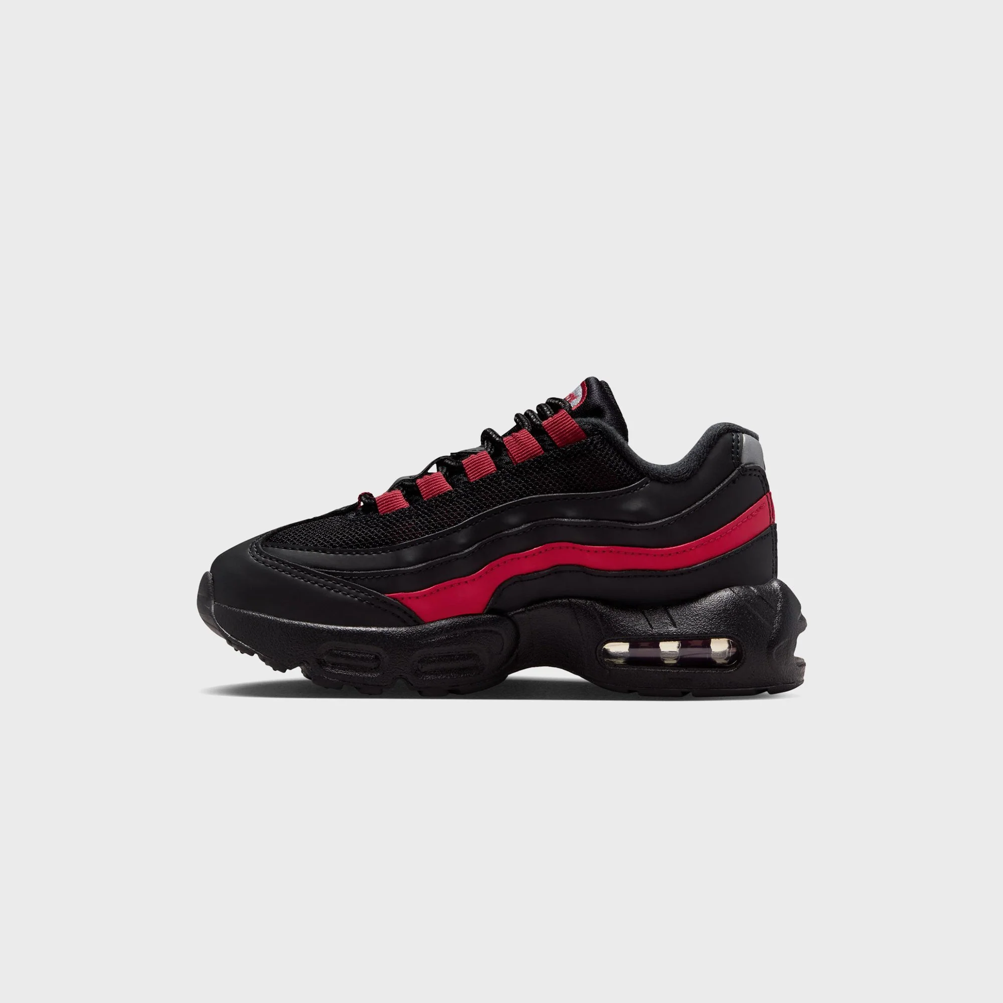 Nike PS Air Max 95 Recraft - Black / Team Crimson / Wolf Grey - Image 5