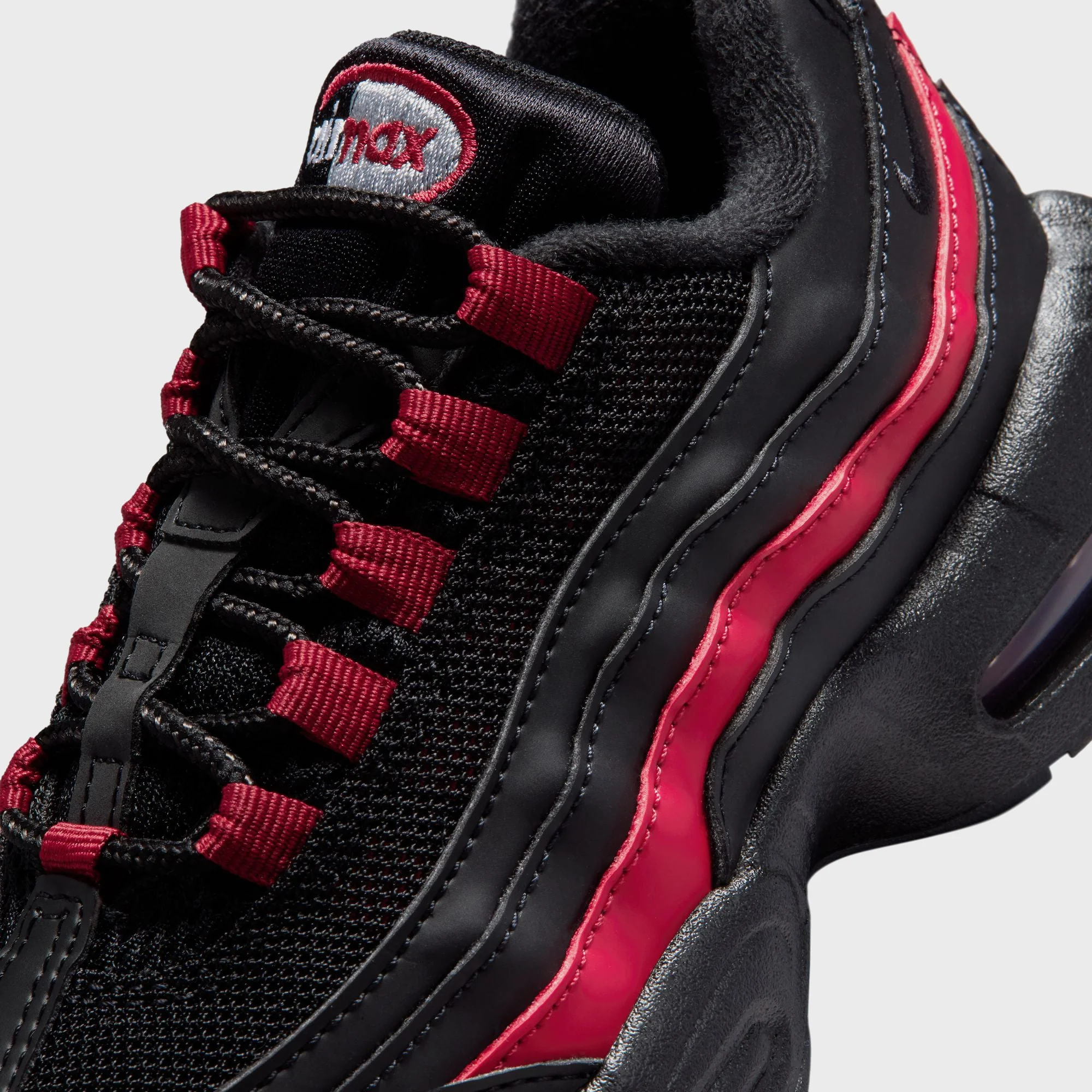 Nike PS Air Max 95 Recraft - Black / Team Crimson / Wolf Grey - Image 6