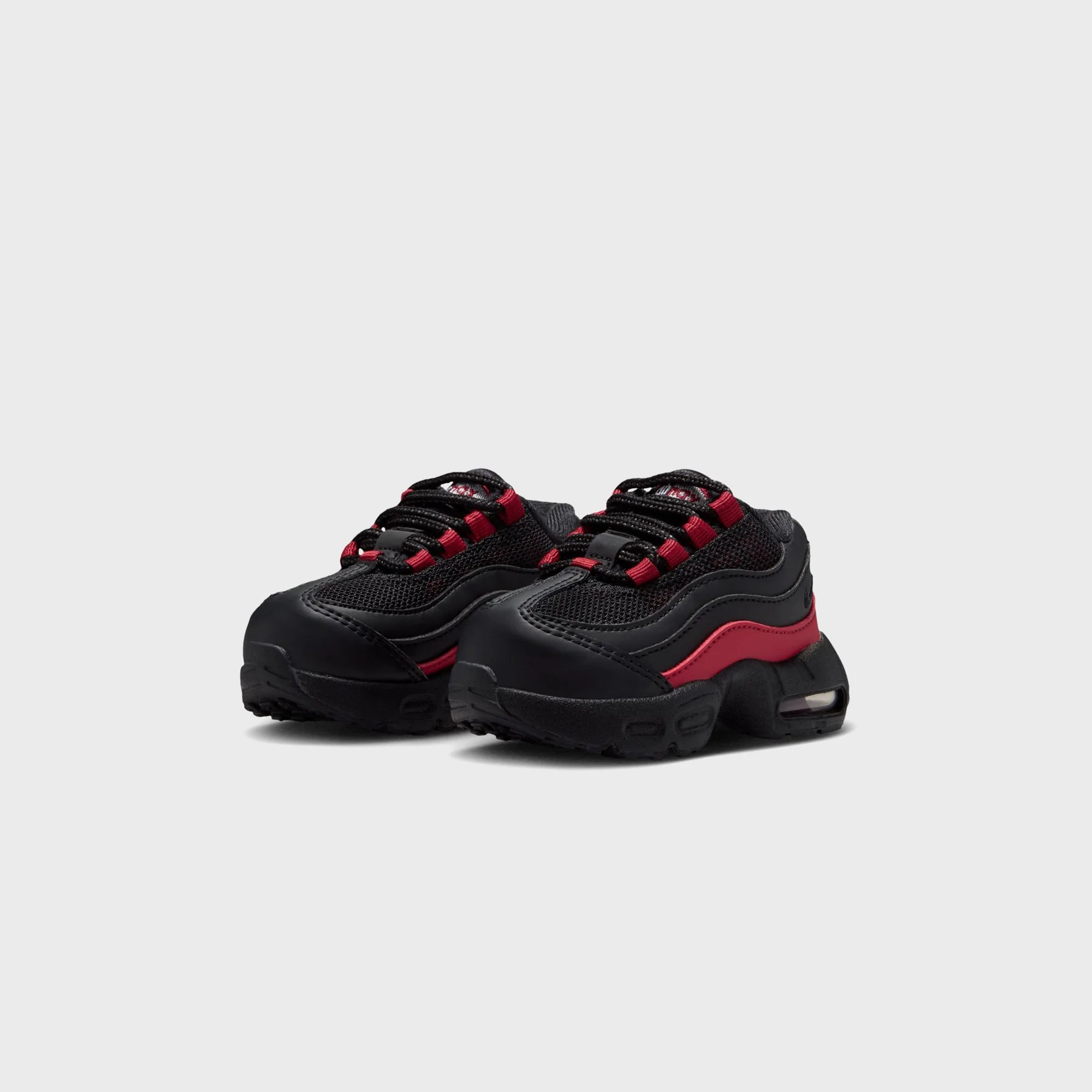 Nike TD Air Max 95 Recraft - Black / Team Crimson / Wolf Grey - Image 2