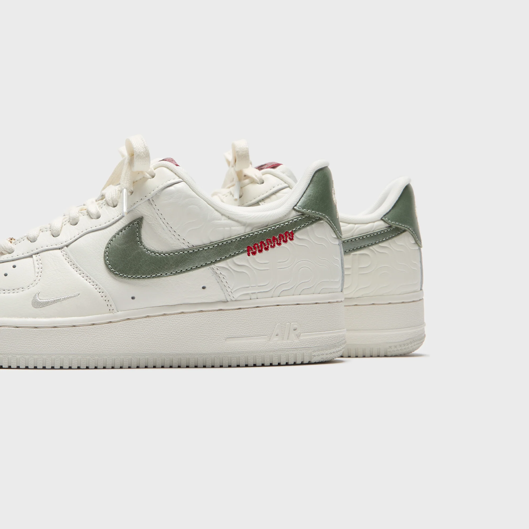 Nike Air Force 1 Low -  Sail / Jade Horizon / Light Bone / University Red / Metallic Gold - Image 3