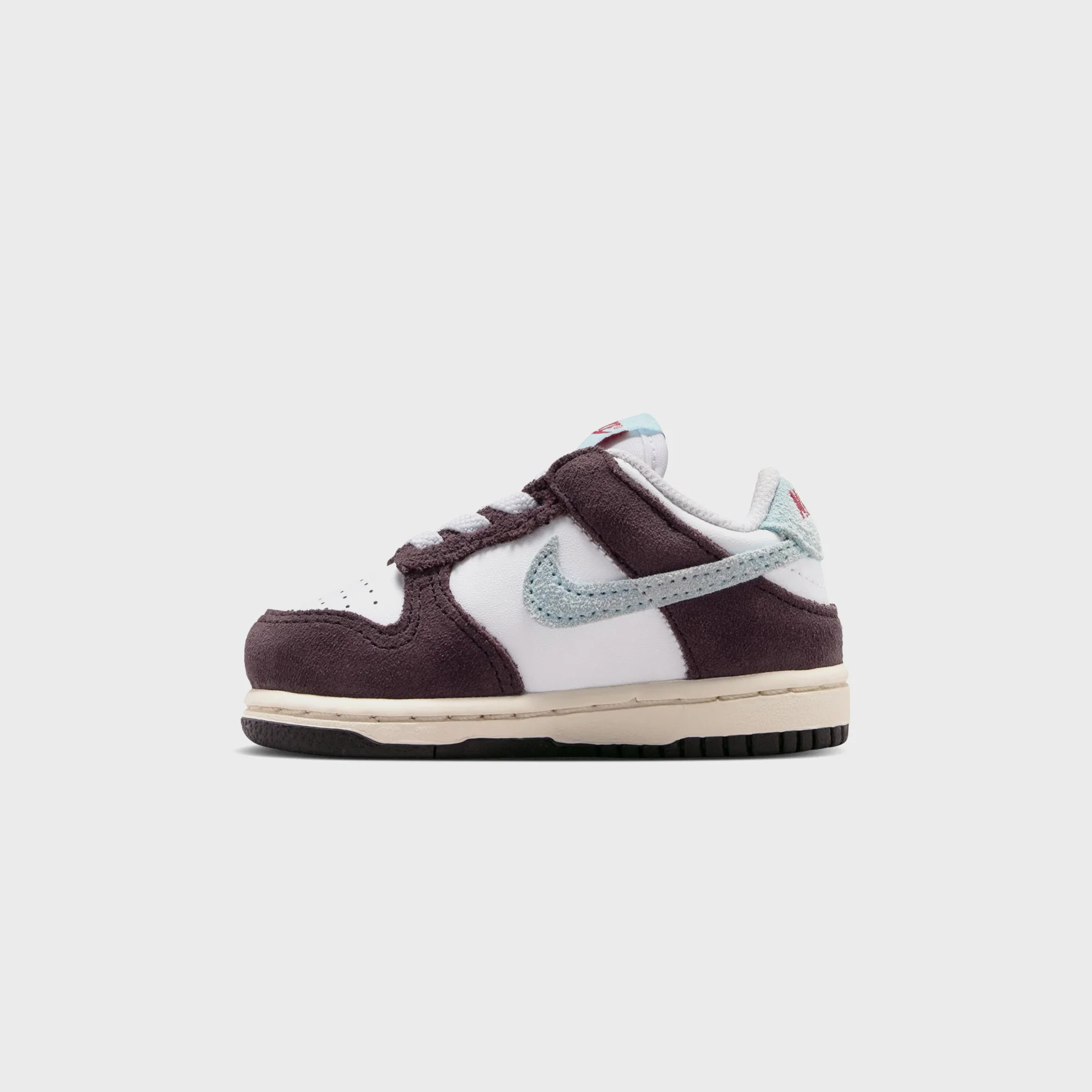 Nike TD Dunk Low SE - White / Glacier Blue / Burgundy Ash - Image 3