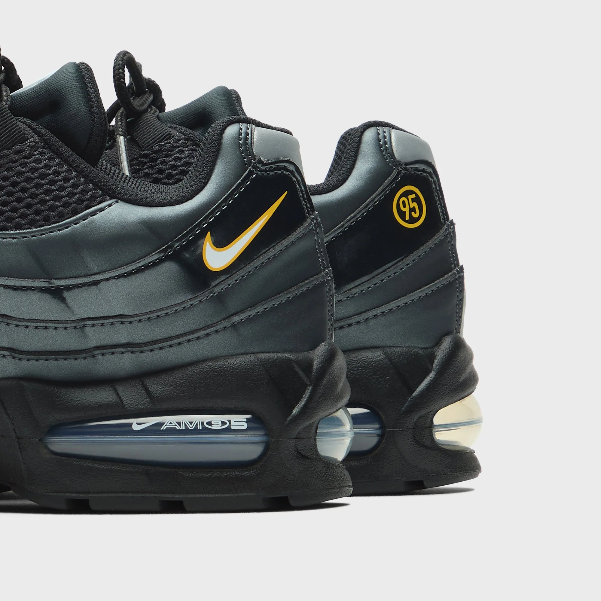 Nike Air Max 95 Big Bubble - Black / University Gold / Metallic Silver / White - Image 3