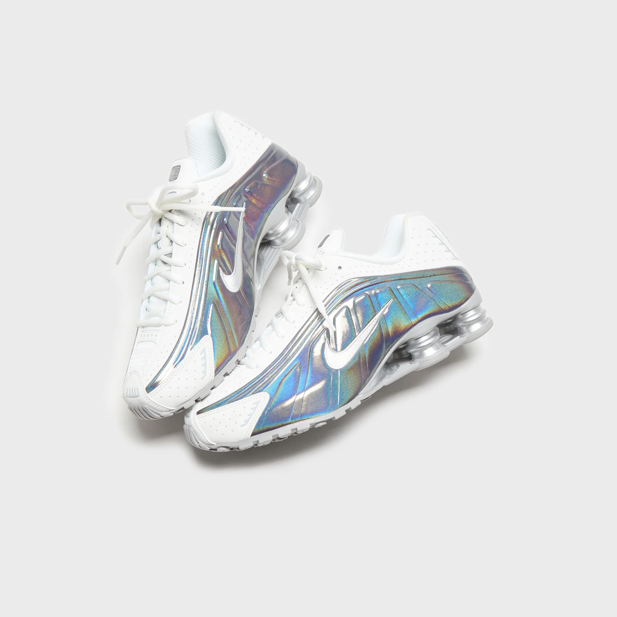 Nike WMNS Shox R4 - Hydrangeas / Metallic Silver / Summit White - Image 4