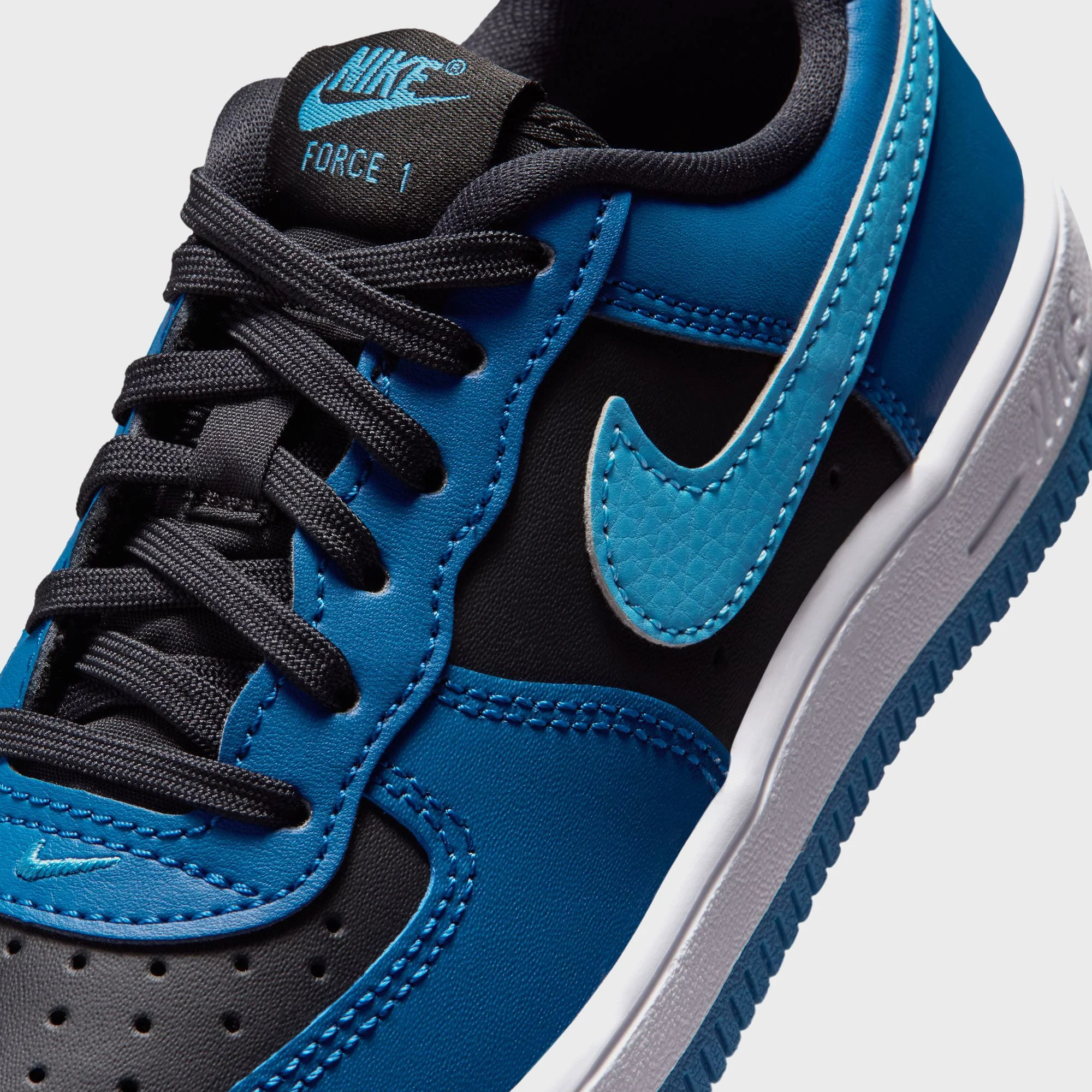 Nike PS Air Force 1 Low - Black / Dutch Blue / Court Blue / White - Image 7