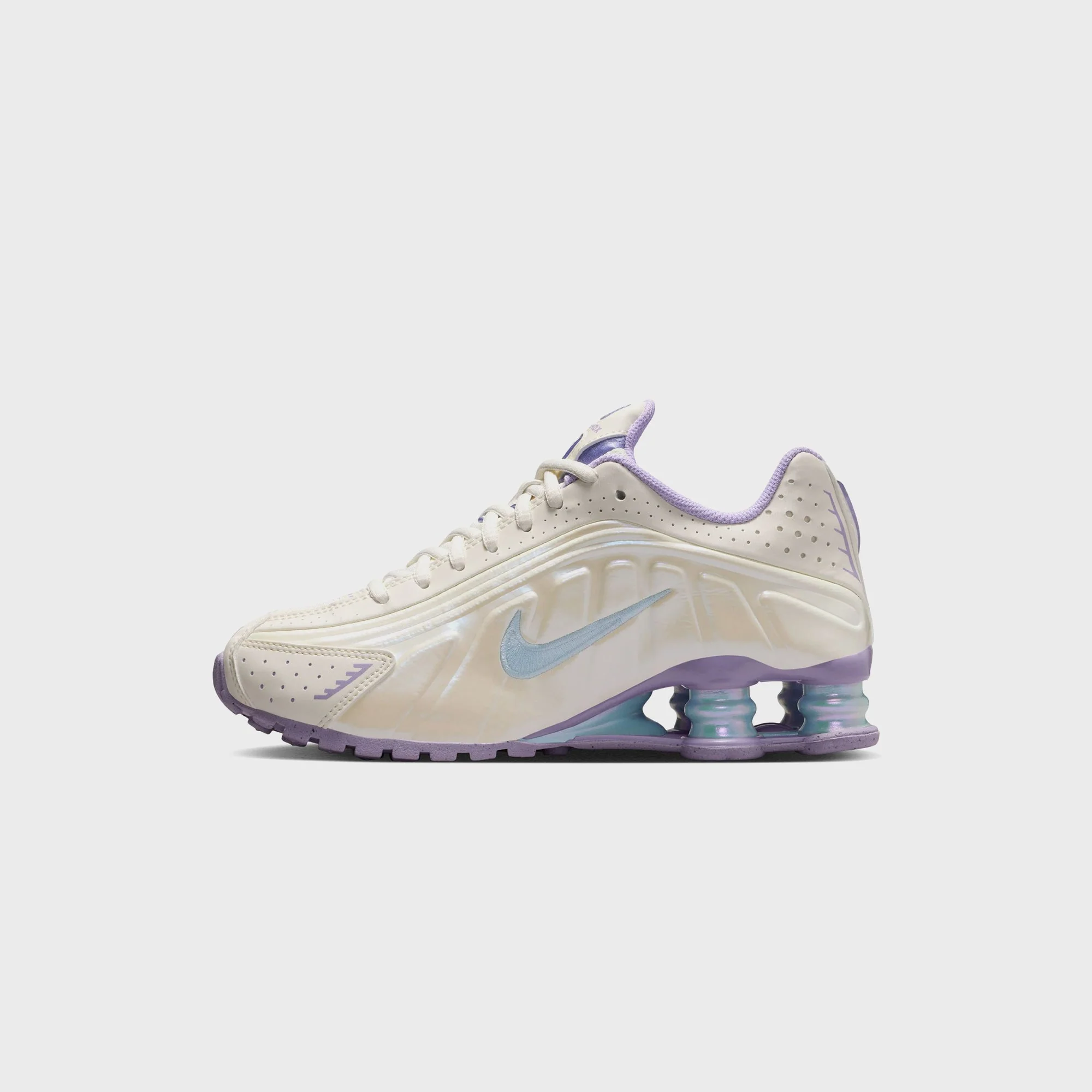 Nike GS Shox R4 - Soft Pearl / Celestine Blue / Hydrangeas - Image 5