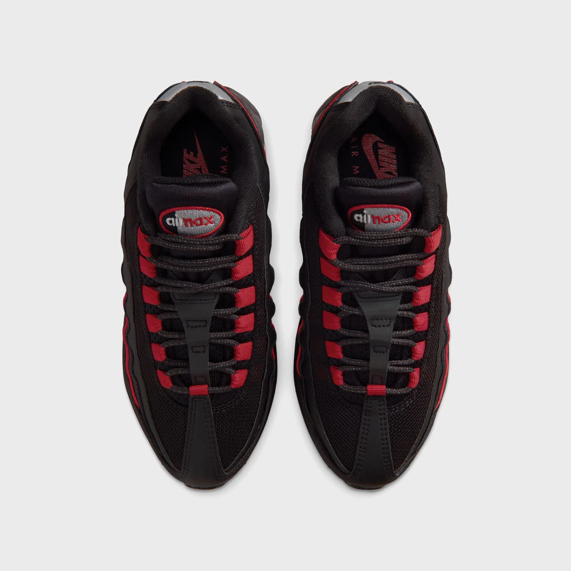 Nike GS Air Max 95 Recraft - Black / Team Crimson / Wolf Grey - Image 4