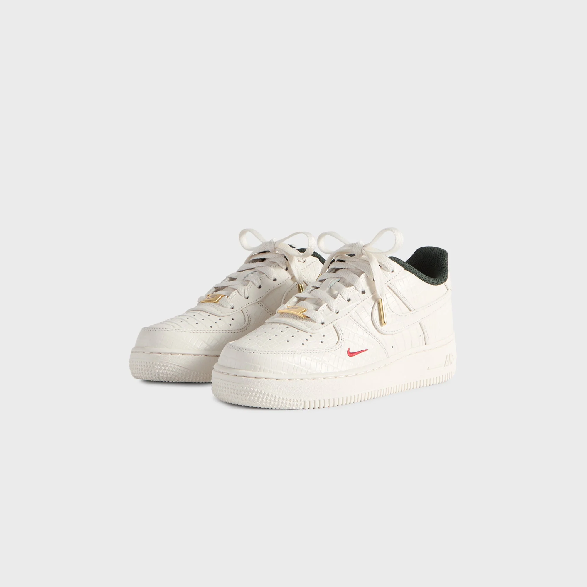 Kith for Nike GS Air Force 1 - Phantom / Black Spruce / Varsity Red - Image 2