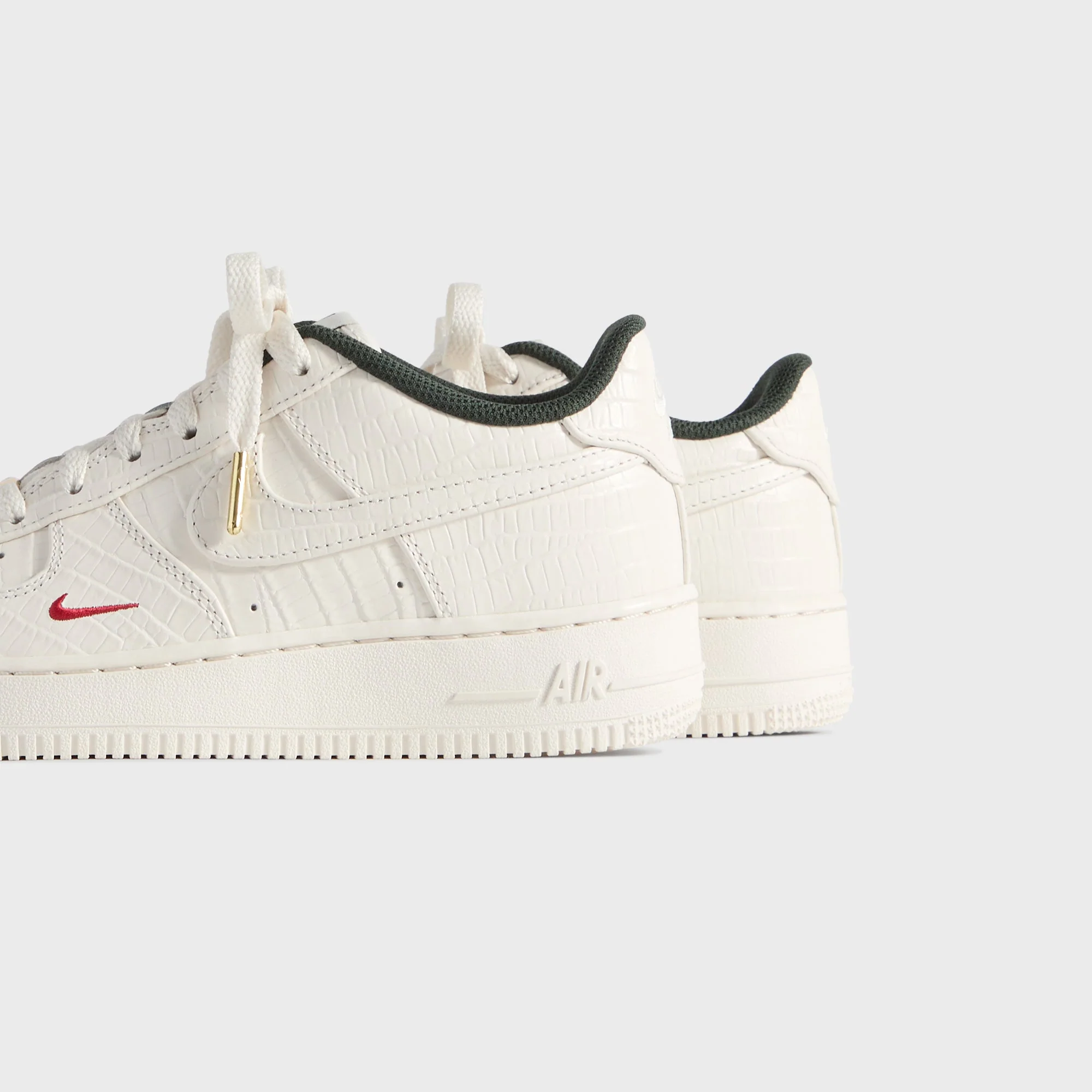Kith for Nike GS Air Force 1 - Phantom / Black Spruce / Varsity Red - Image 3