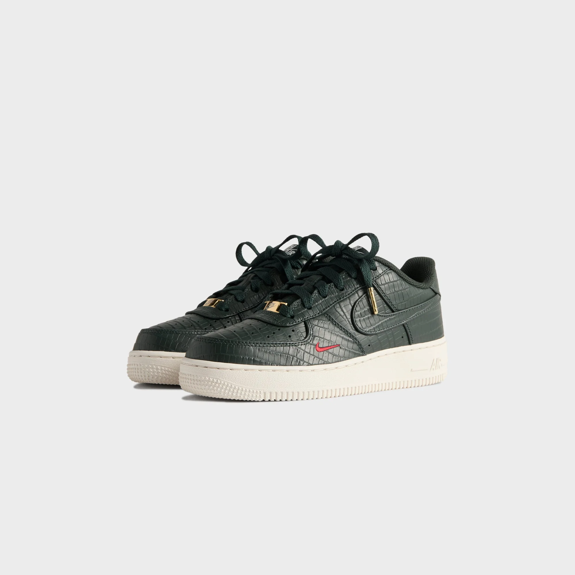 Kith for Nike GS Air Force 1 - Black Spruce / Phantom / Varsity Red - Image 2