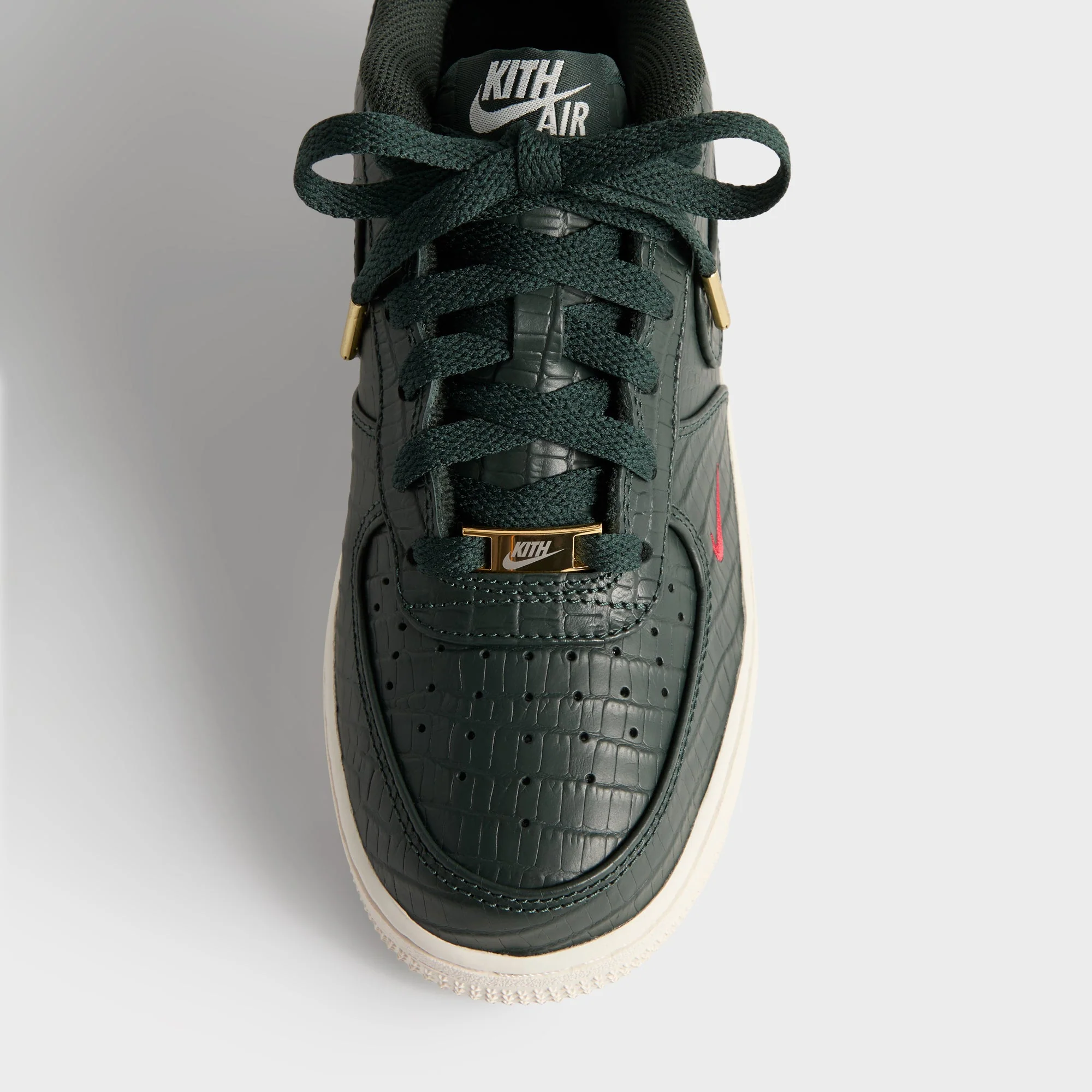 Kith for Nike GS Air Force 1 - Black Spruce / Phantom / Varsity Red - Image 7