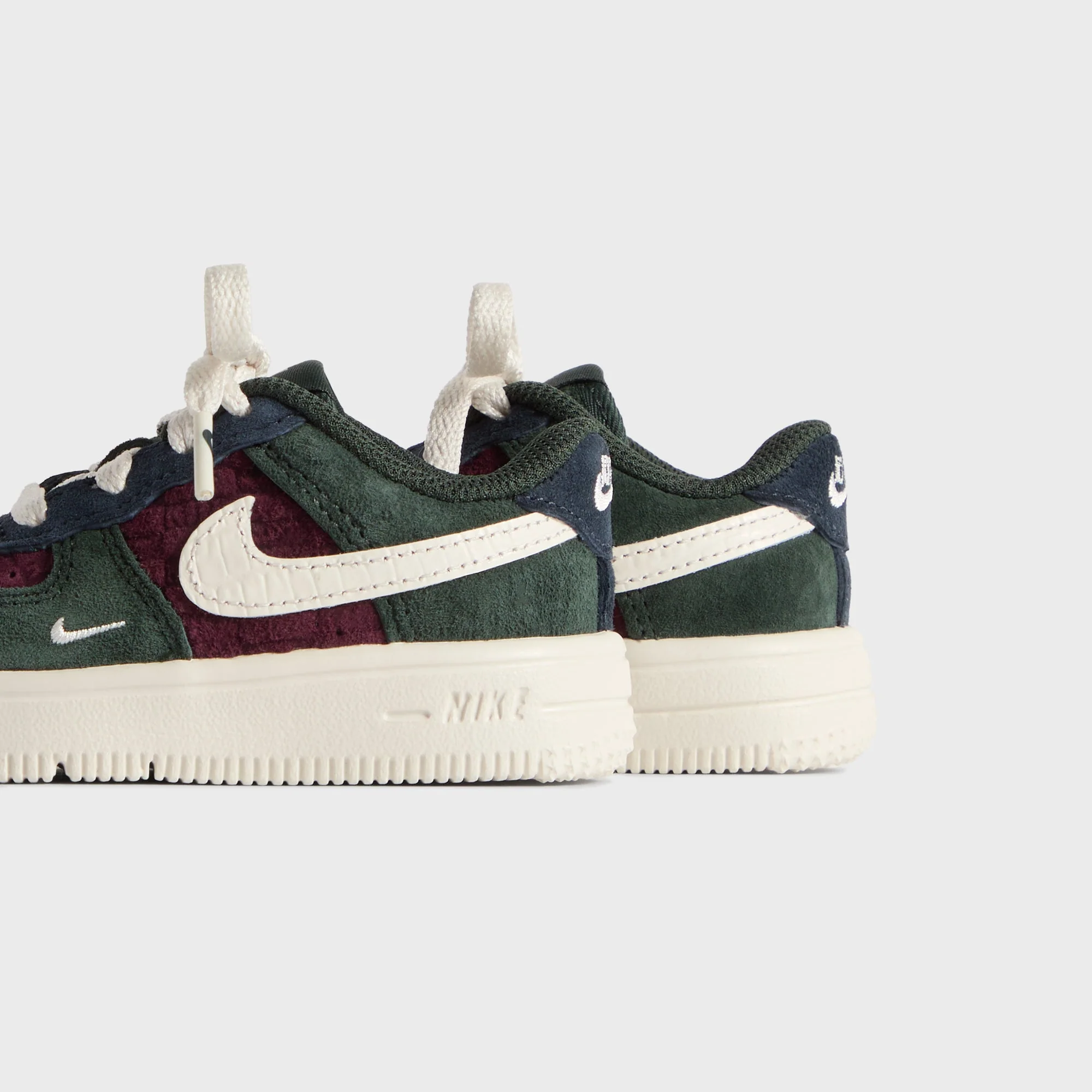 Kith for Nike TD Air Force 1 Low Lace - Night Maroon / Phantom - Image 3