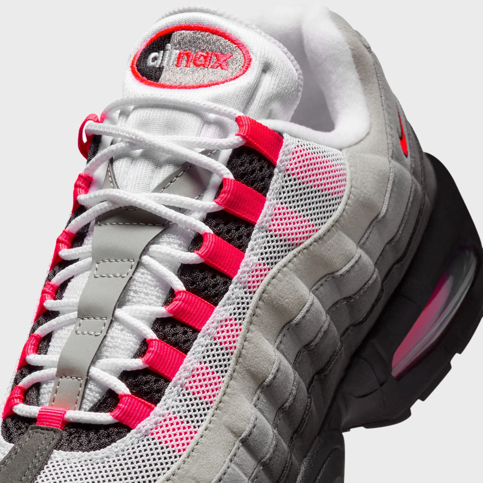 Nike Air Max 95 - Black / Solar Red / Medium Ash / Dark Pewter - Image 6