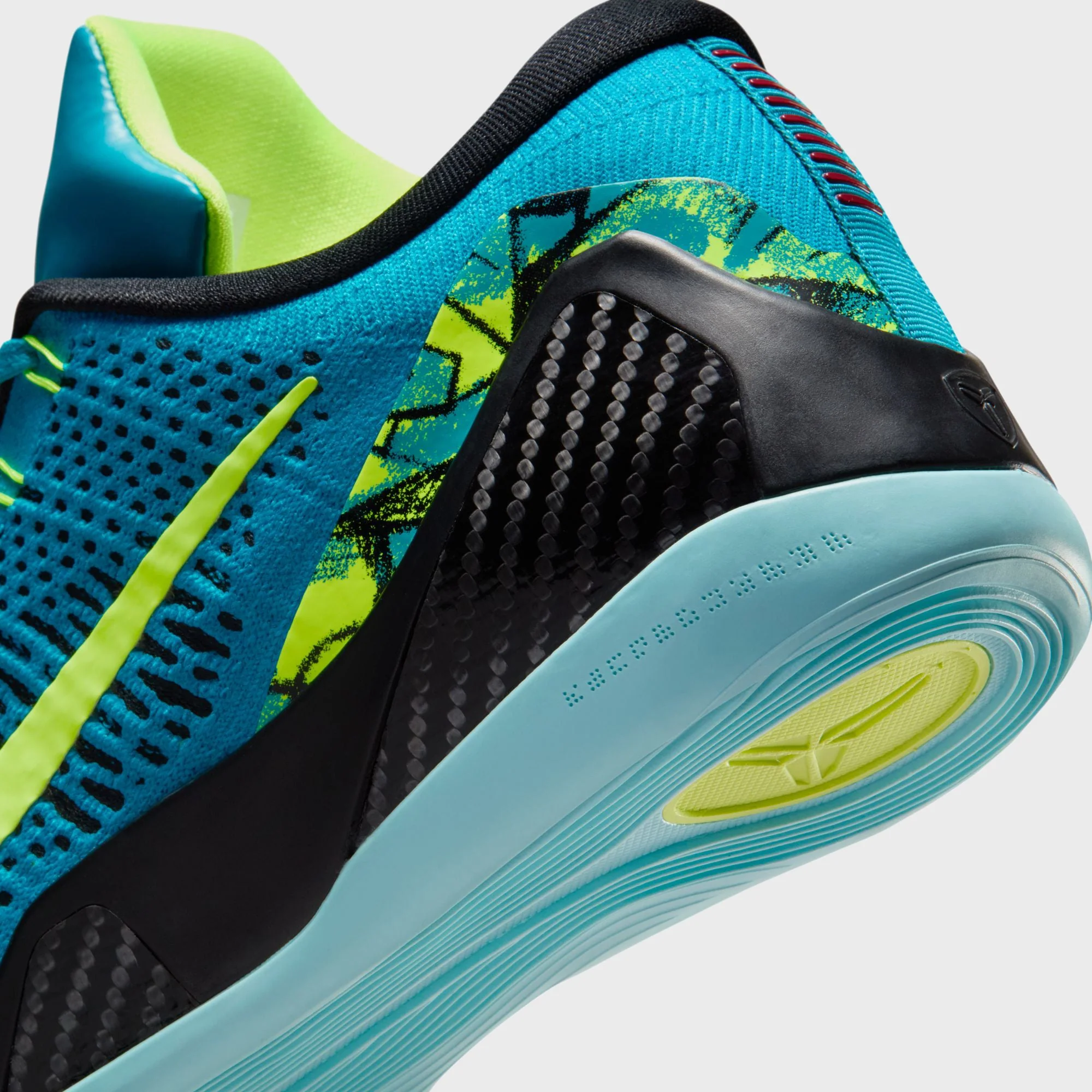 Nike Kobe 9 Elite Low Protro - Neo Turquoise / Volt / Midnight Navy - Image 7