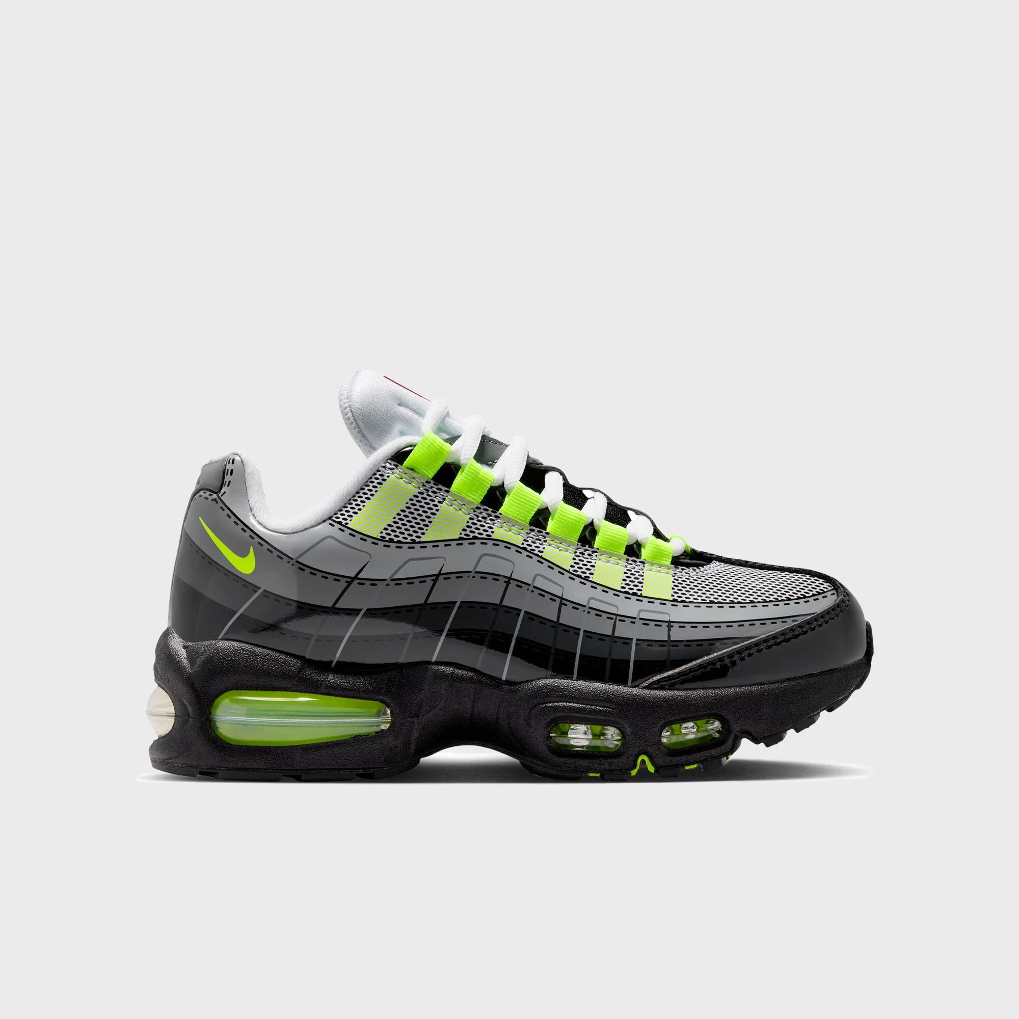Nike x LEGO® GS Air Max 95 - Black / Dark Smoke Grey / Smoke Grey / Metallic Silver