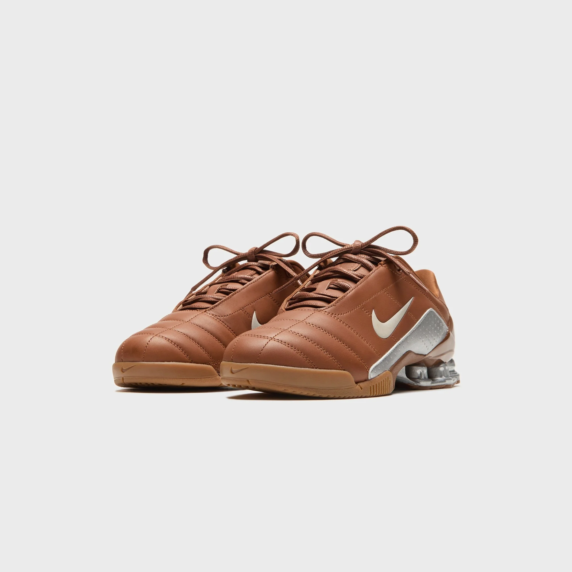 Nike T90 Shox Magia Qs - Pecan / Metallic Silver / Rustic / Gum Med Brown - Image 2