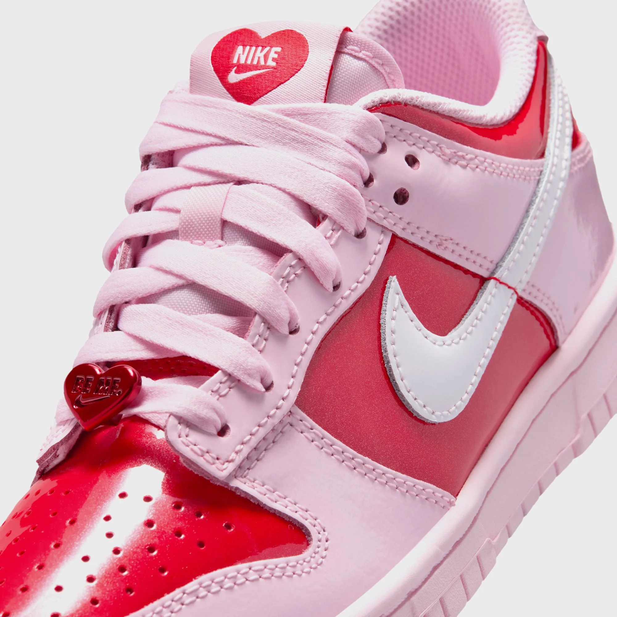 Nike GS Dunk Low - Pink Foam / Summit White / Light Crimson - Image 6