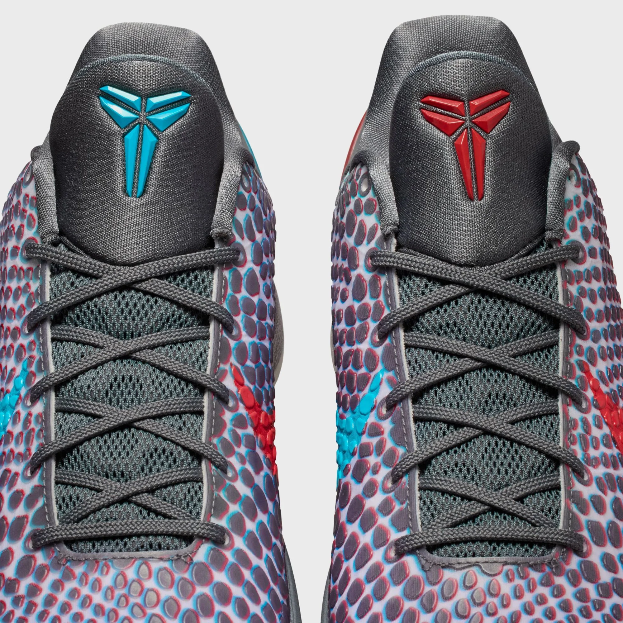 Nike Kobe 6 Protro - Dark Grey / Chlorine Blue / Daring Red - Image 6