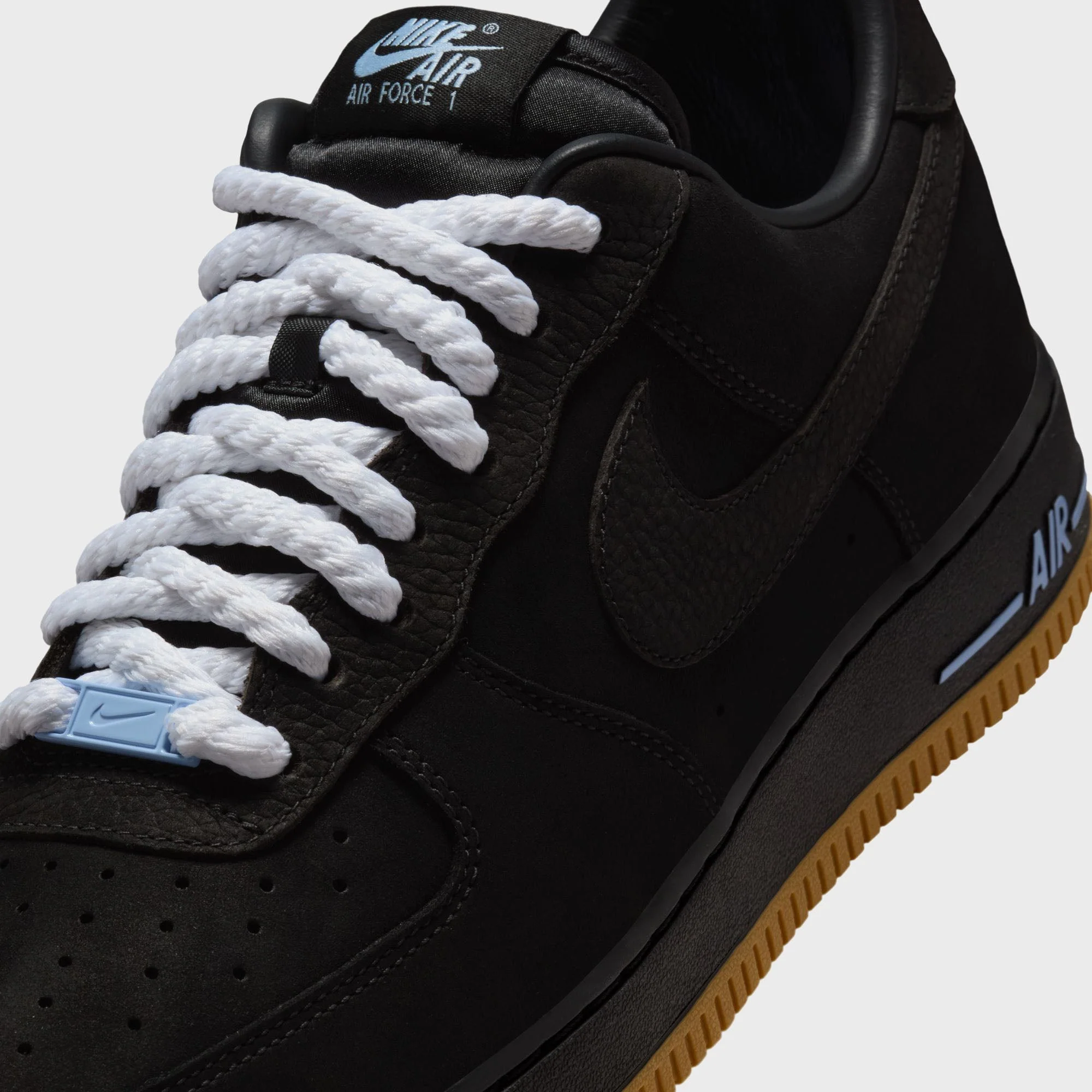 Nike x Ja Morant Air Force 1 '07 - Sundial / Cobalt Bliss / Black - Image 6