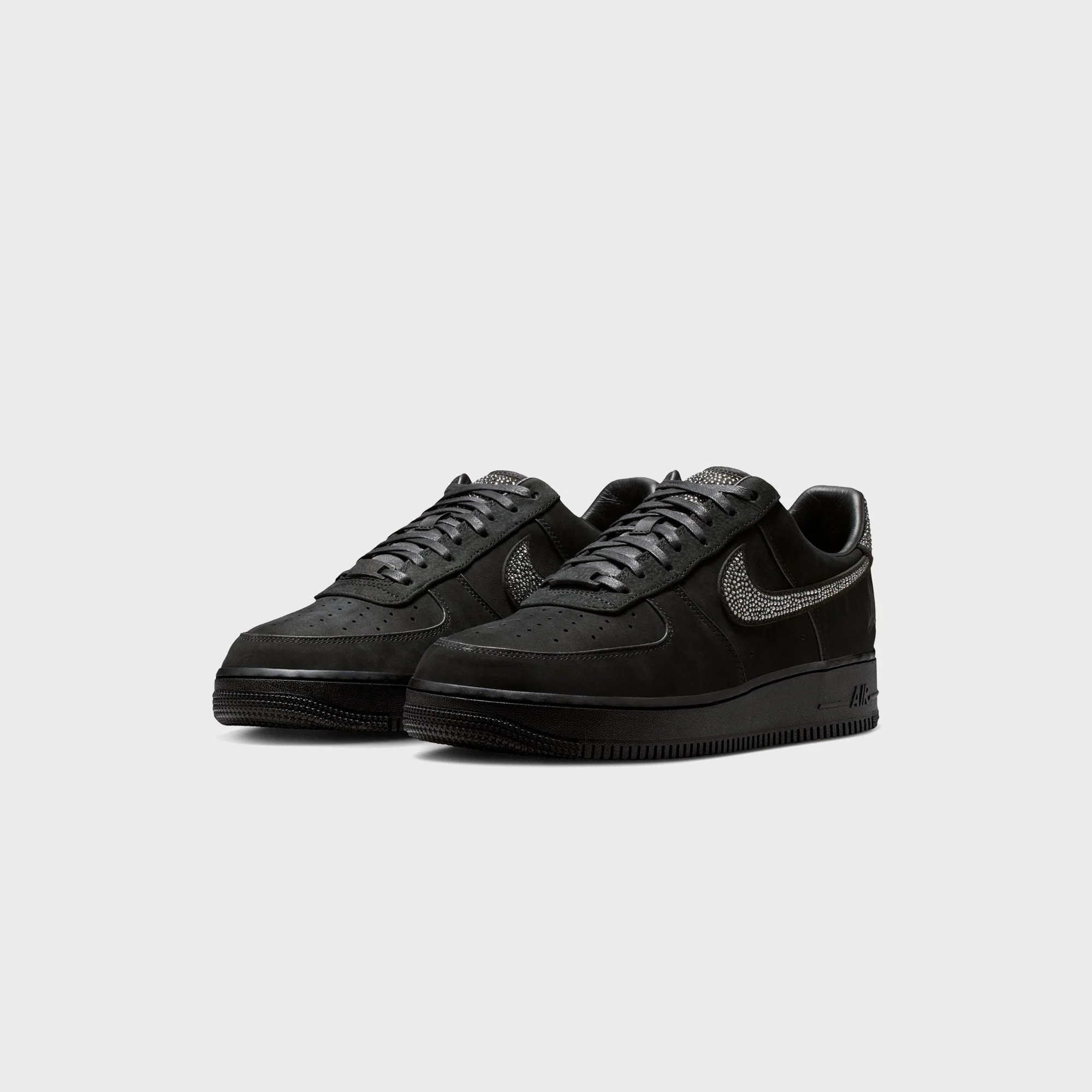 Nike x Ja Morant Air Force 1 Low - Black / Metallic Silver / Cobalt Bliss - Image 2