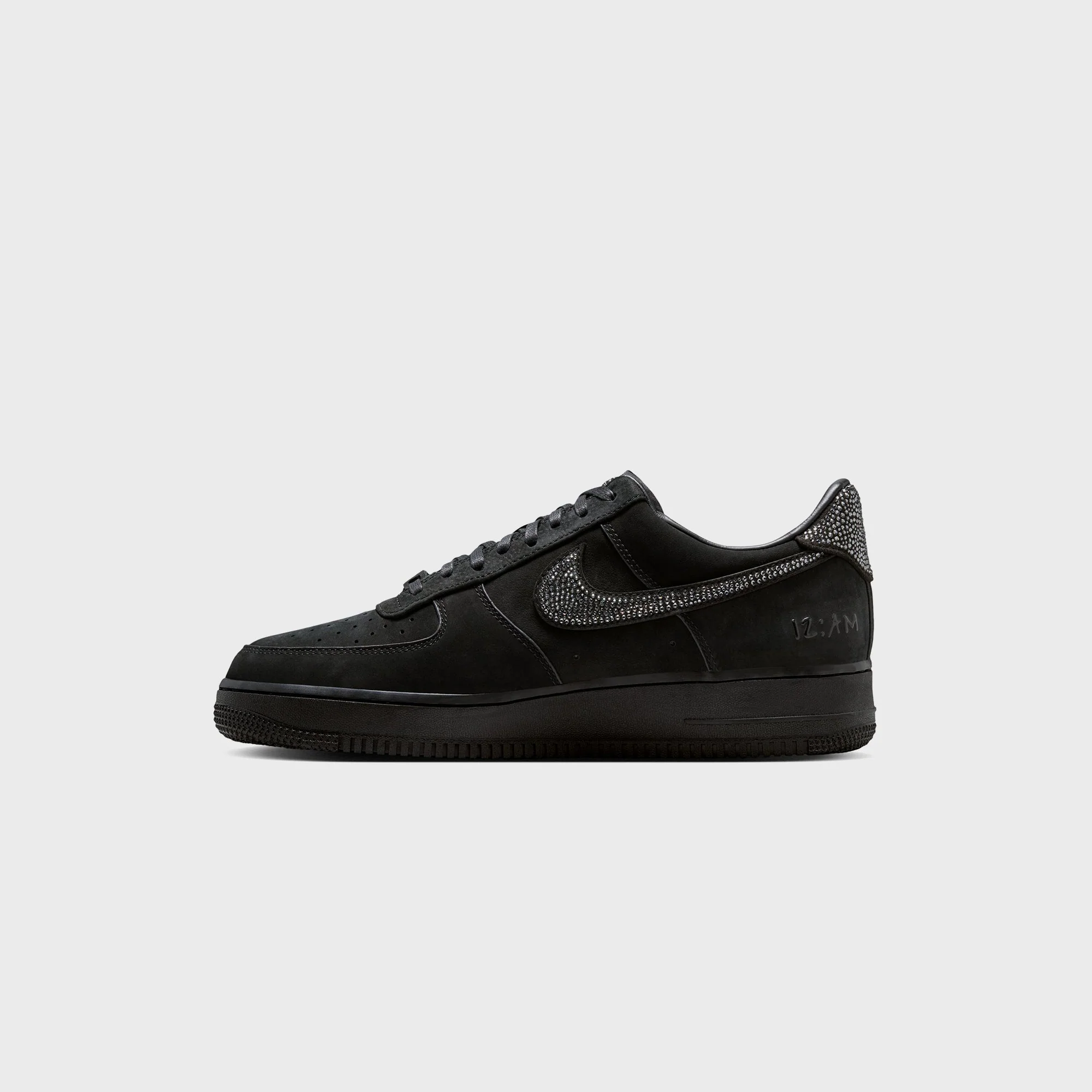 Nike x Ja Morant Air Force 1 Low - Black / Metallic Silver / Cobalt Bliss - Image 3