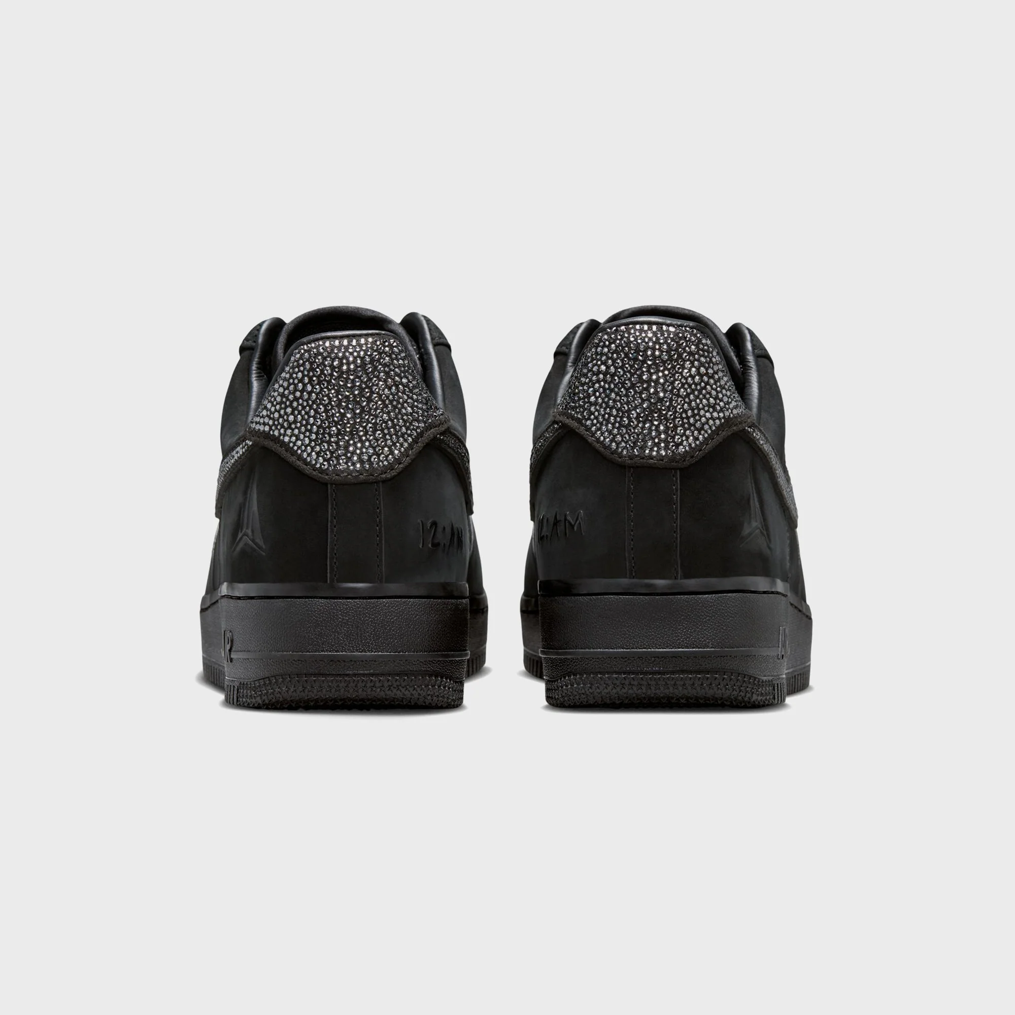Nike x Ja Morant Air Force 1 Low - Black / Metallic Silver / Cobalt Bliss - Image 5
