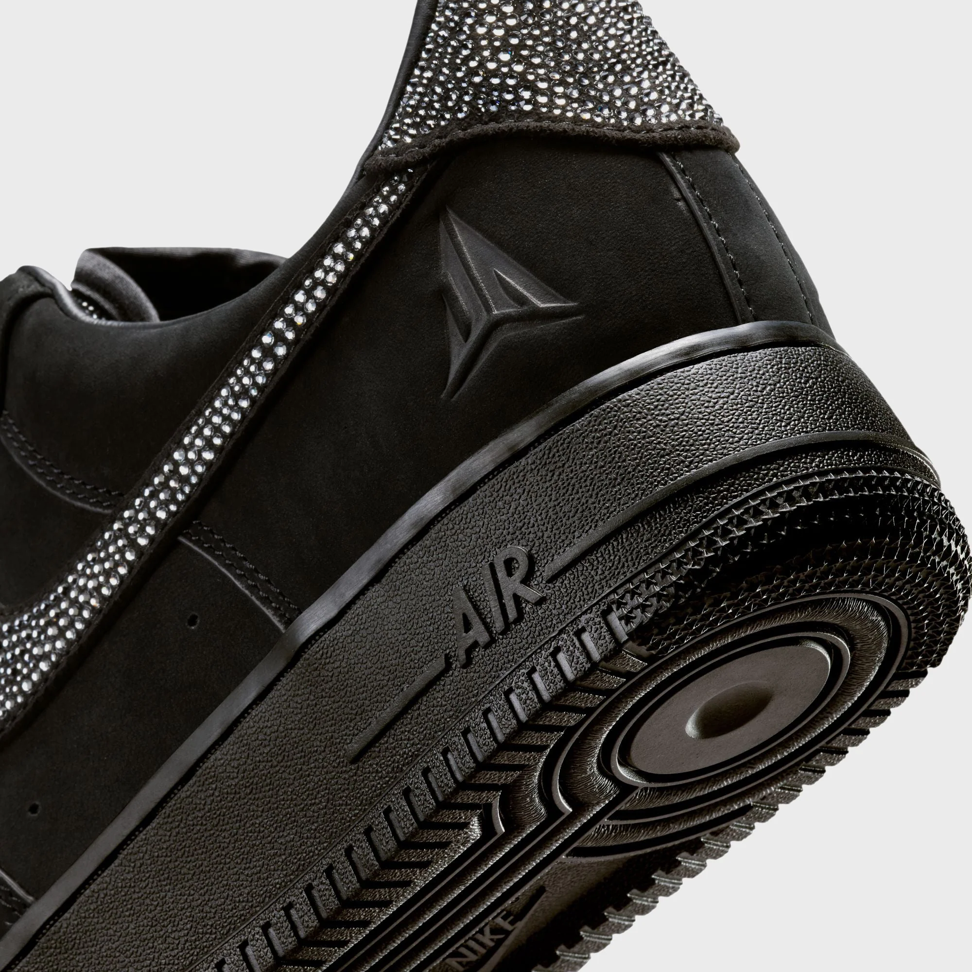 Nike x Ja Morant Air Force 1 Low - Black / Metallic Silver / Cobalt Bliss - Image 7