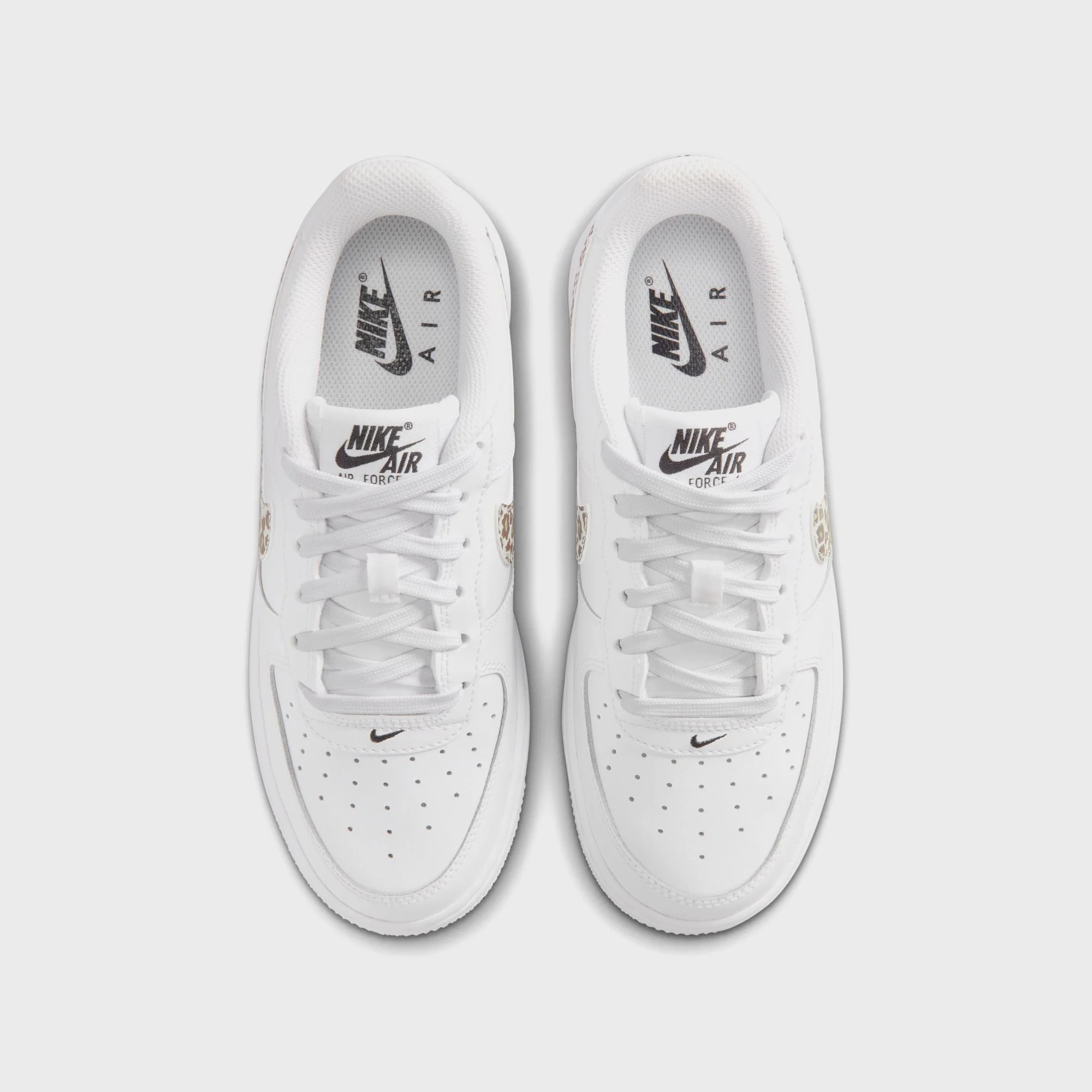 Nike GS Air Force 1 Low - White / Black - Image 4