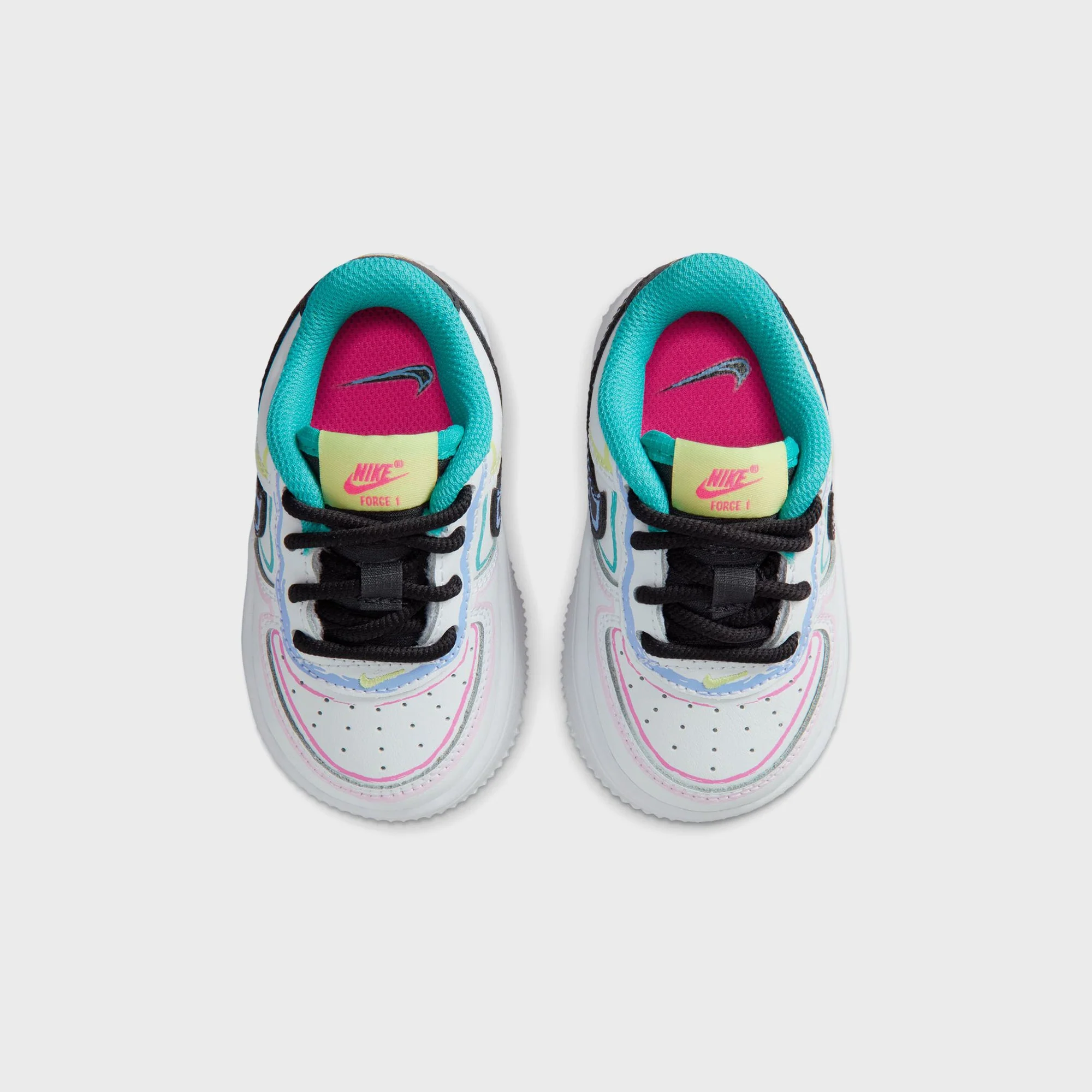 Nike TD Force 1 Low - White / Hyper Pink / Dusty Cactus / Anthracite - Image 4