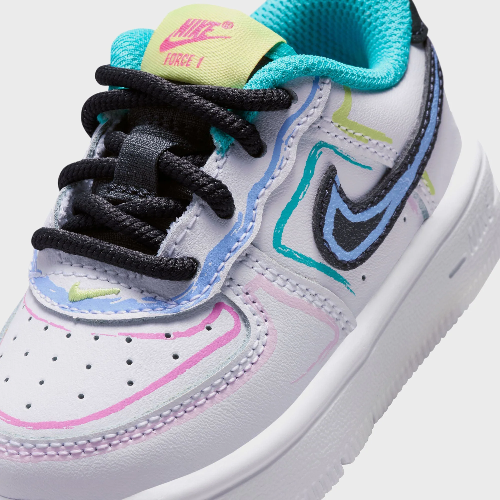Nike TD Force 1 Low - White / Hyper Pink / Dusty Cactus / Anthracite - Image 6