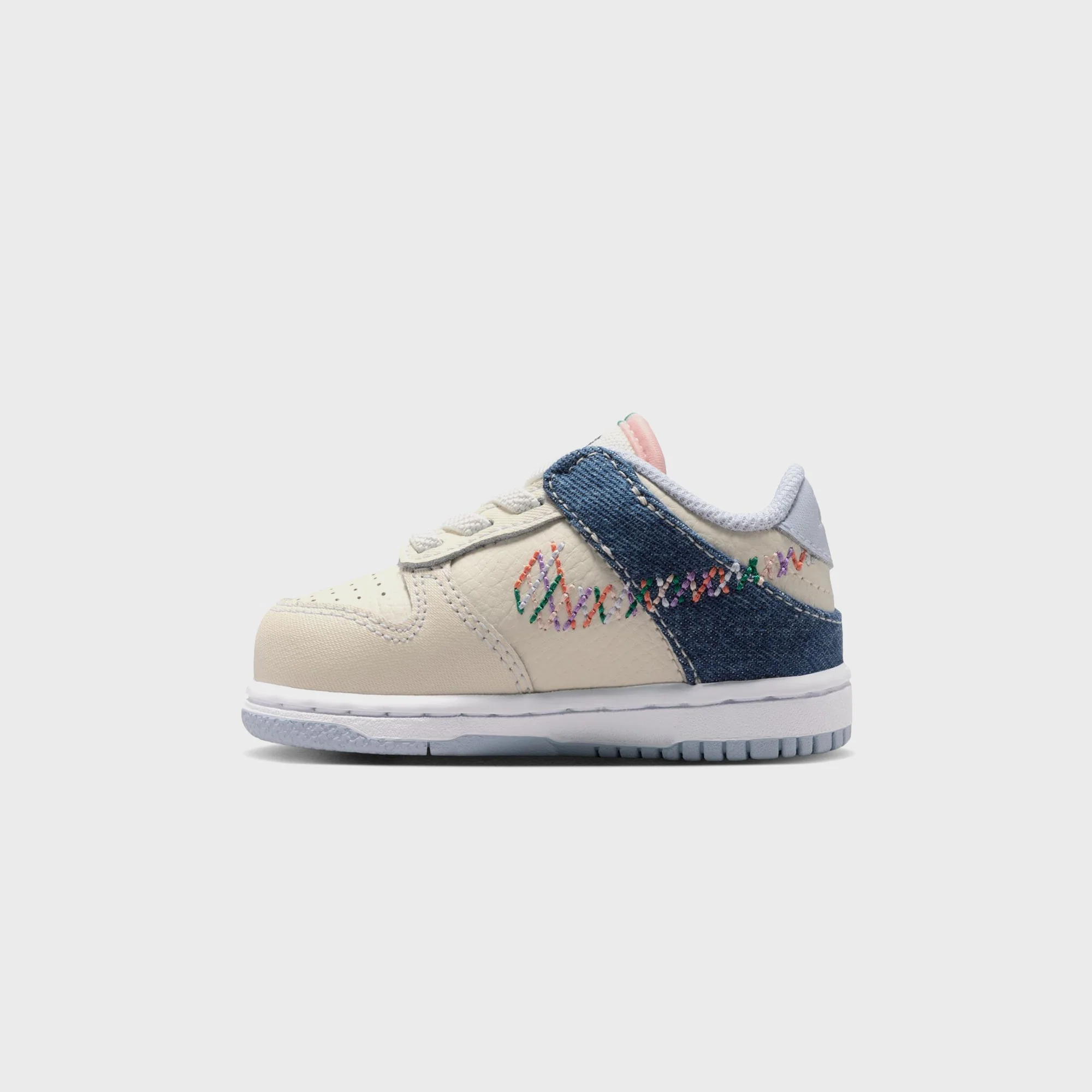 Nike TD Dunk Low - Soft Pearl / Blue Denim / Midnight Navy / Multicolor - Image 3
