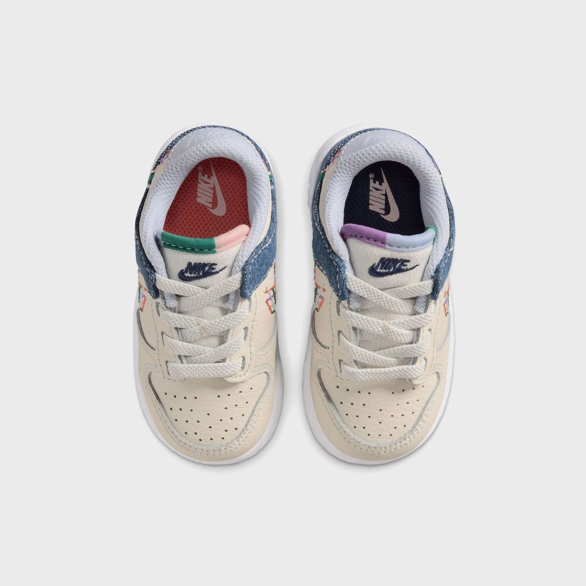 Nike TD Dunk Low - Soft Pearl / Blue Denim / Midnight Navy / Multicolor - Image 4