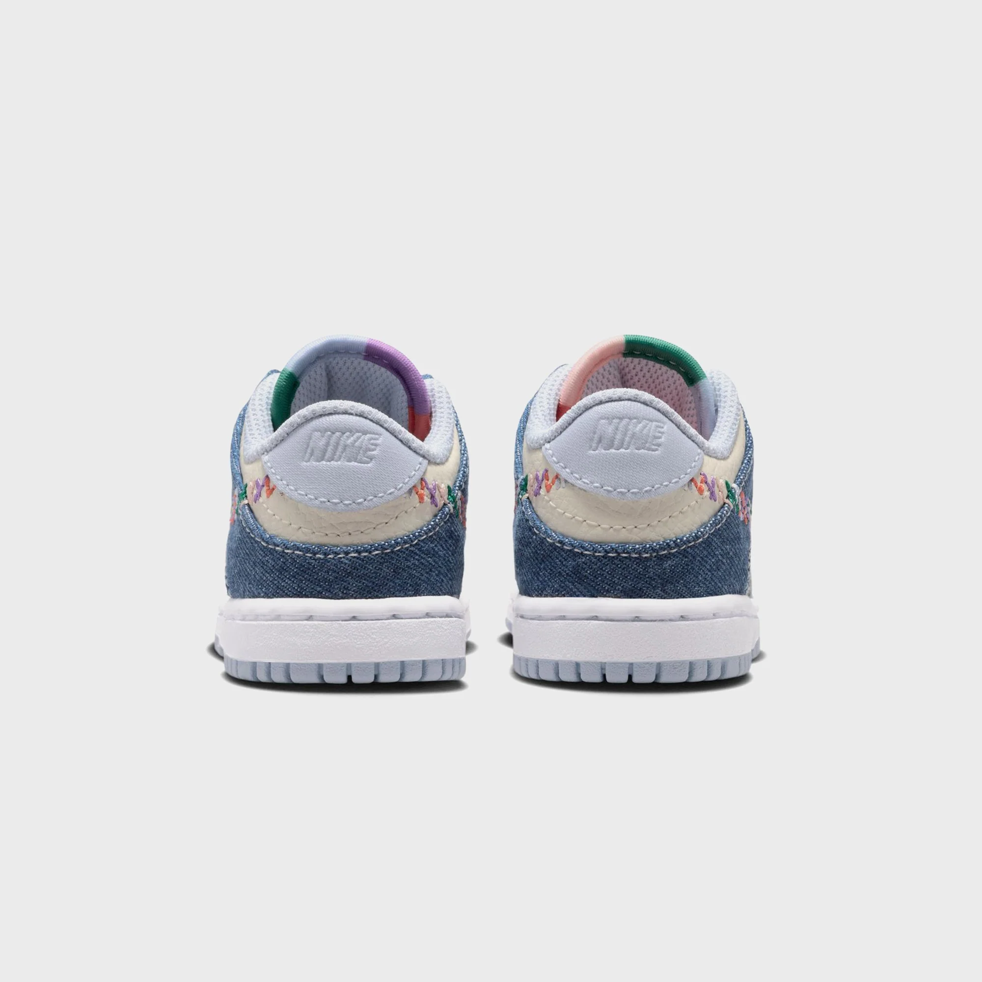 Nike TD Dunk Low - Soft Pearl / Blue Denim / Midnight Navy / Multicolor - Image 5