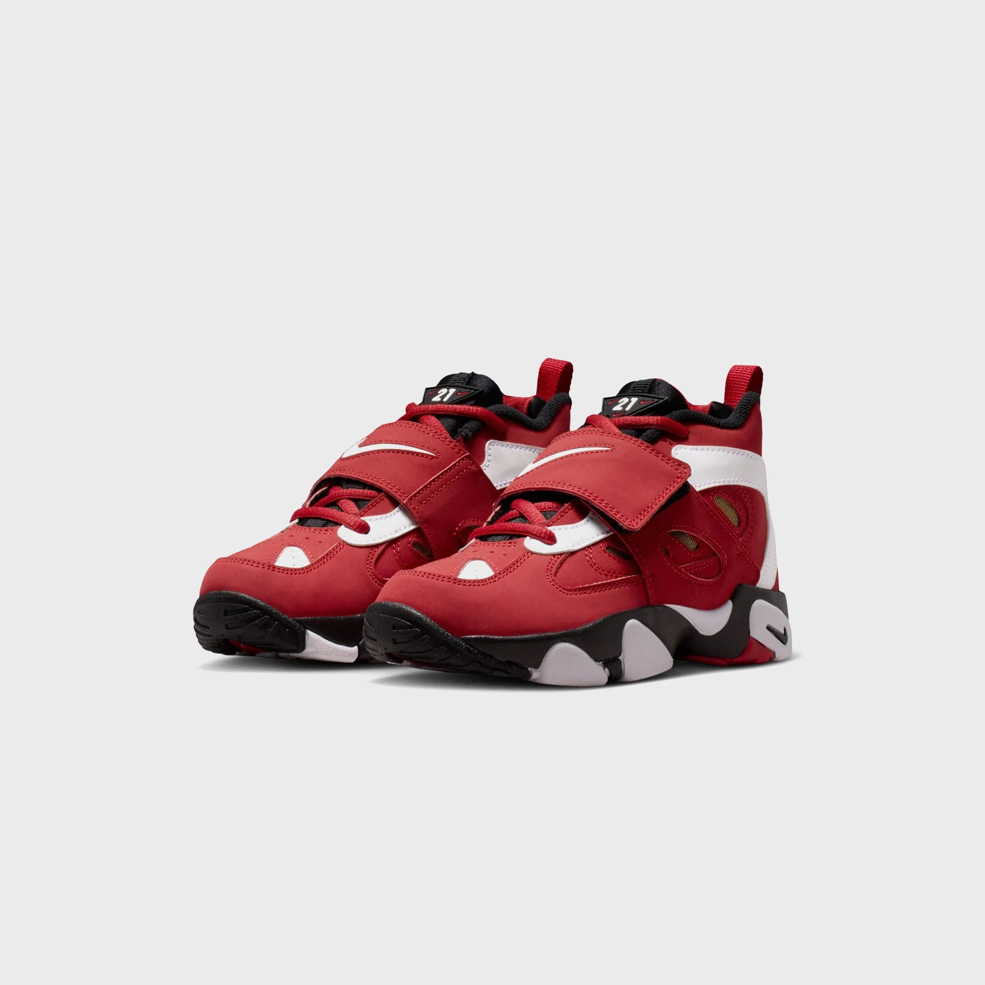 Nike PS Air Diamond Turf II - Main Red / Black / Metallic Gold / White - Image 2
