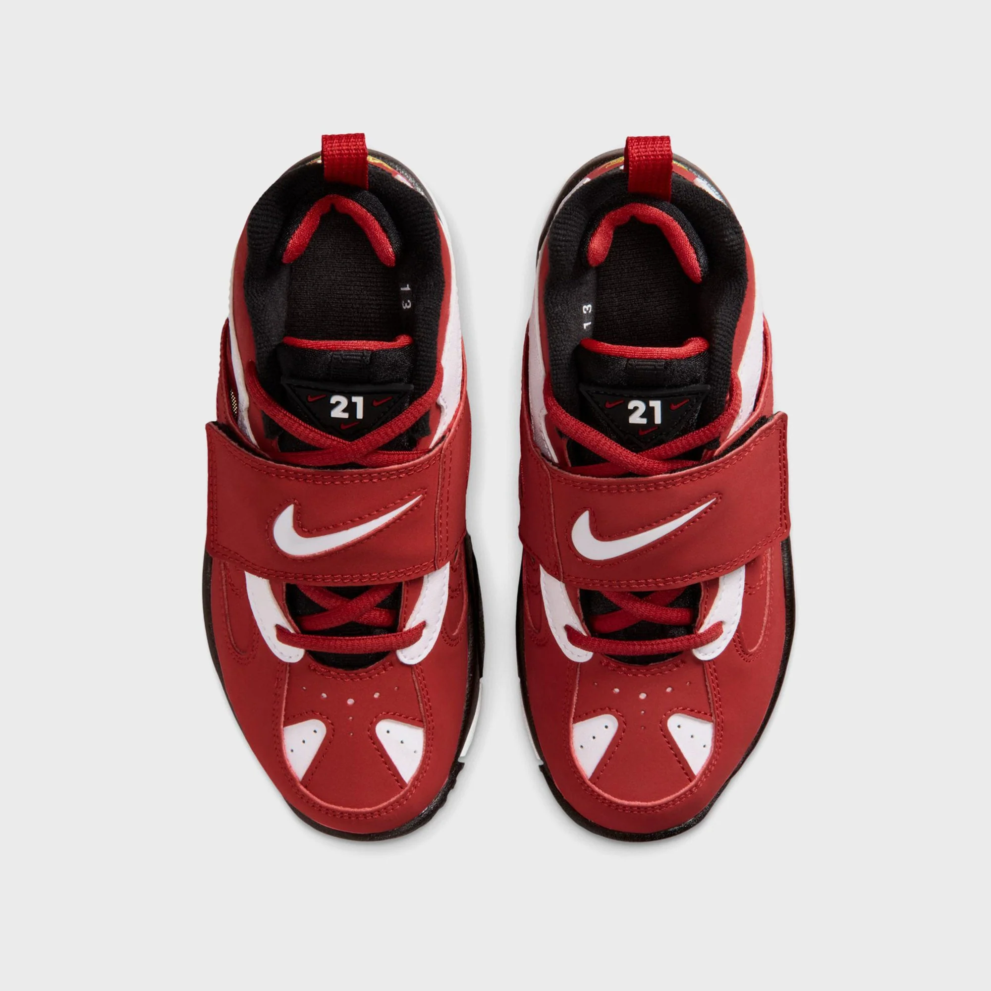 Nike PS Air Diamond Turf II - Main Red / Black / Metallic Gold / White - Image 3
