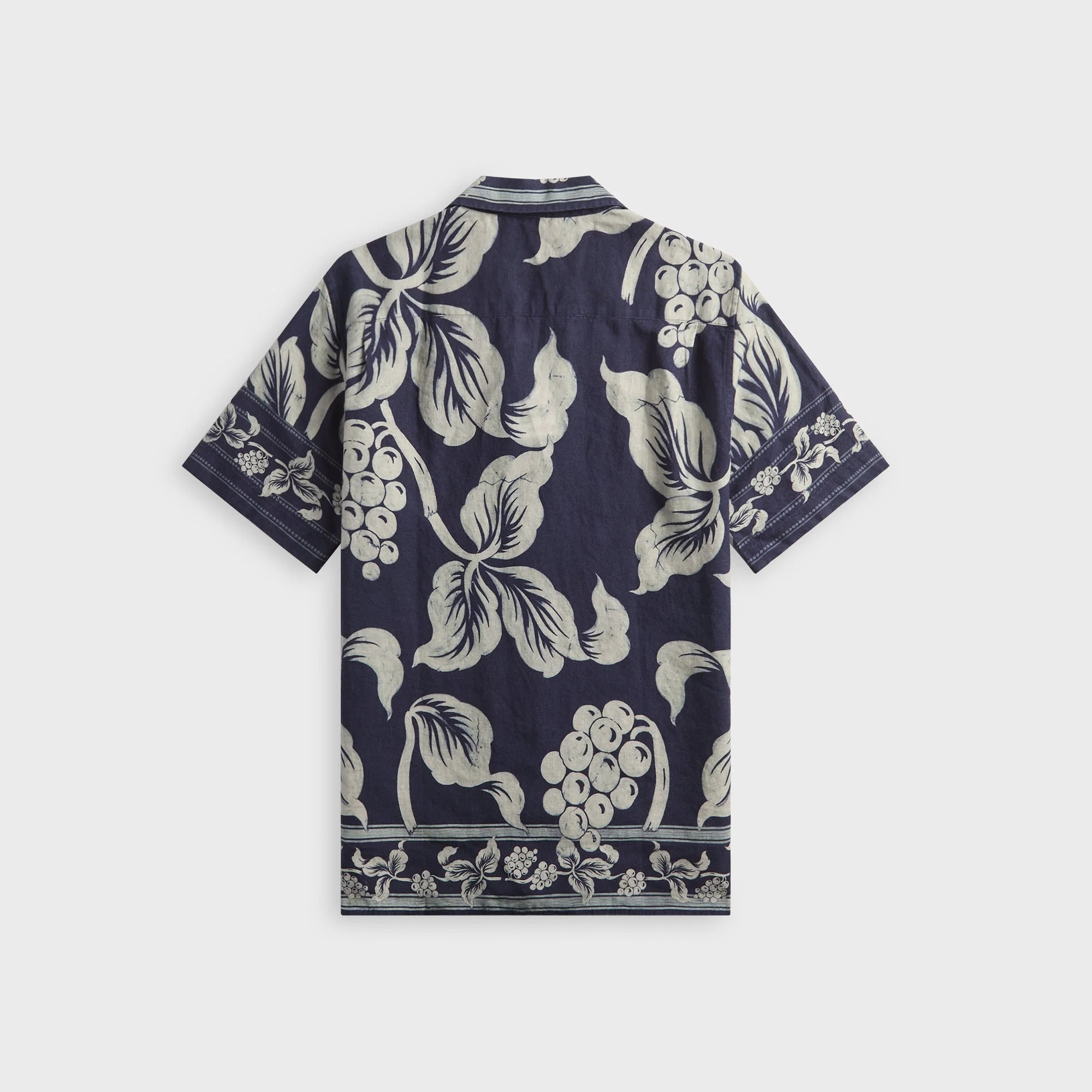Orlebar Brown Maitan Linen Petralis Garland Shirt - Night Iris - Image 2