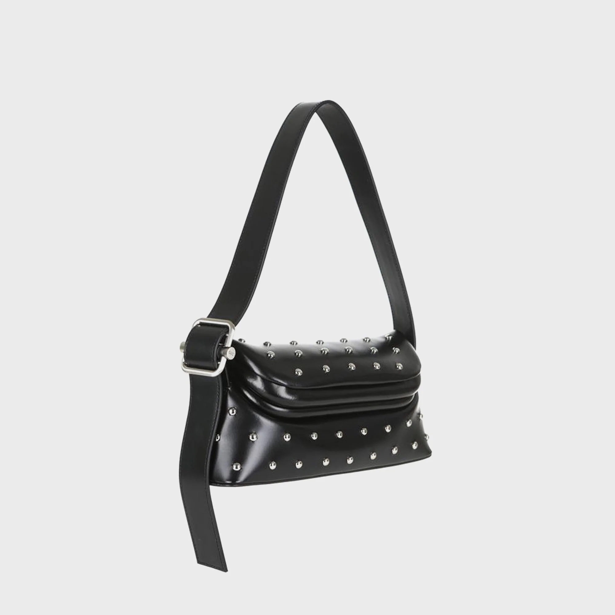 Osoi Folder Brot Stud-Embellished Shoulder Bag - Black - Image 3