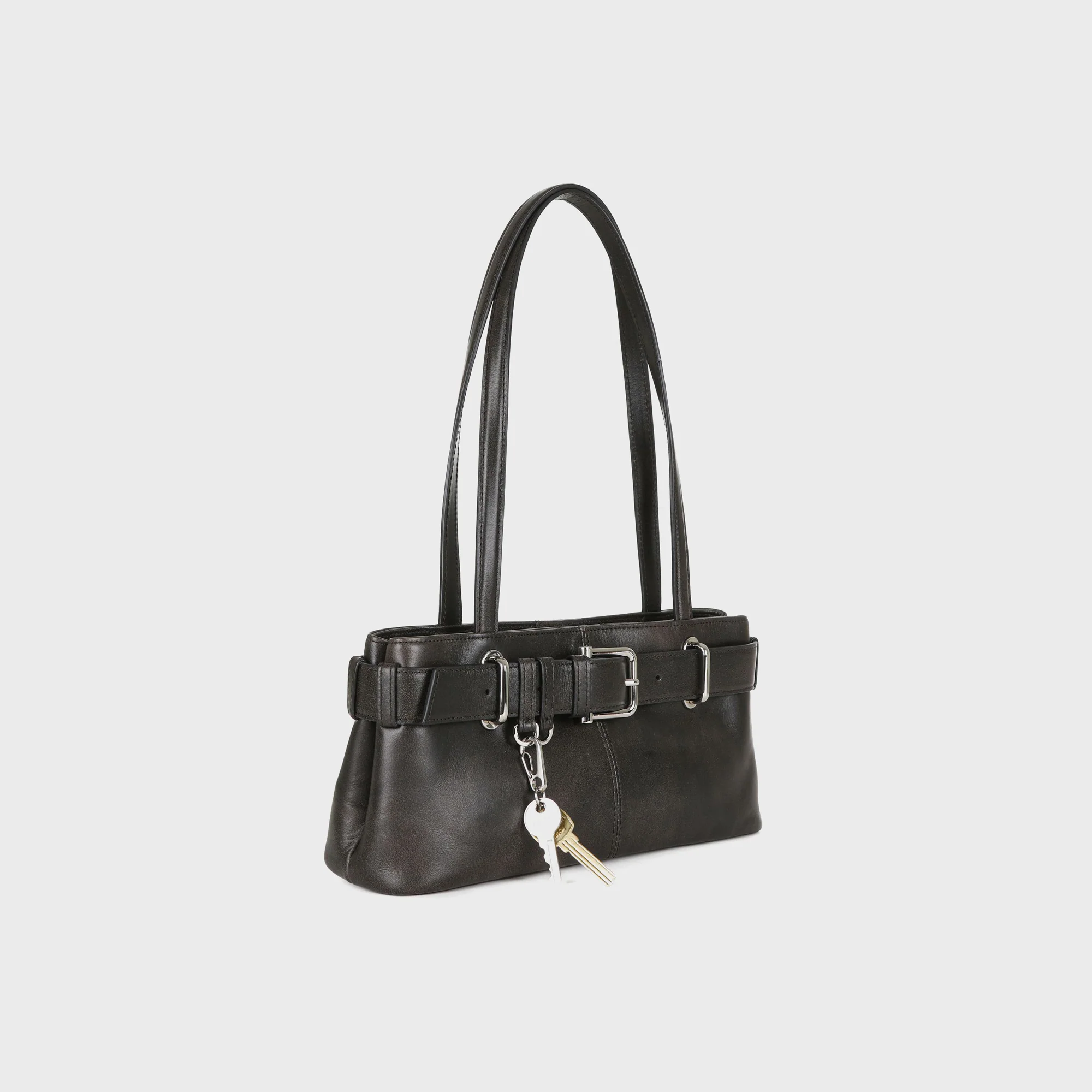 Osoi Shoulder Brocle Mini Bag - Stain Brown - Image 2