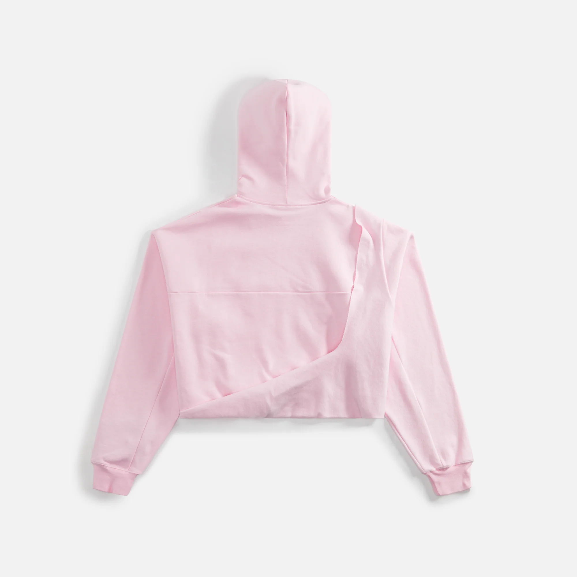 Ottolinger Otto Cropped Drape Hoodie - Light Pink - Image 2
