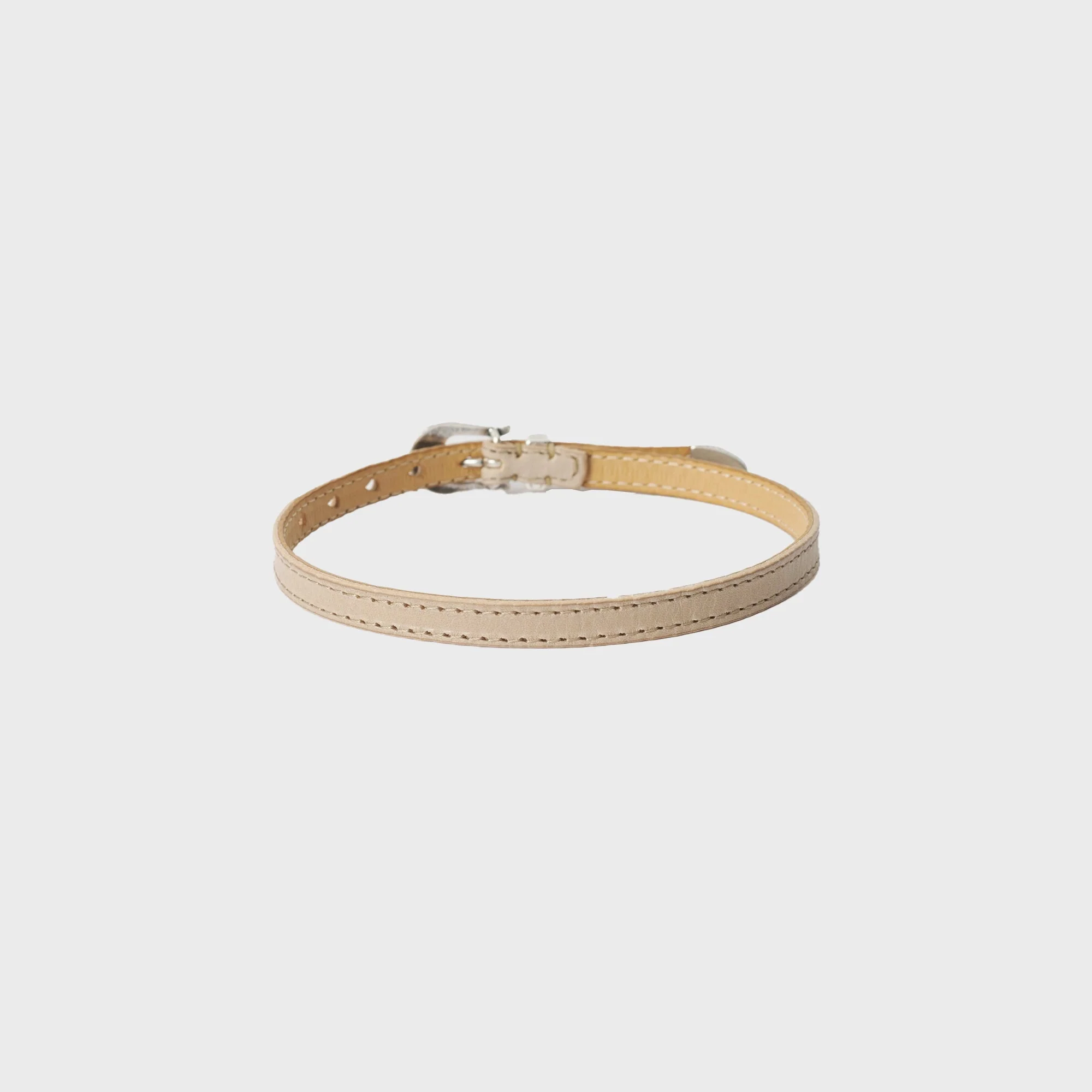 Our Legacy Cowboy Wrap Around Bracelet - Deep Ecru Leather - Image 3