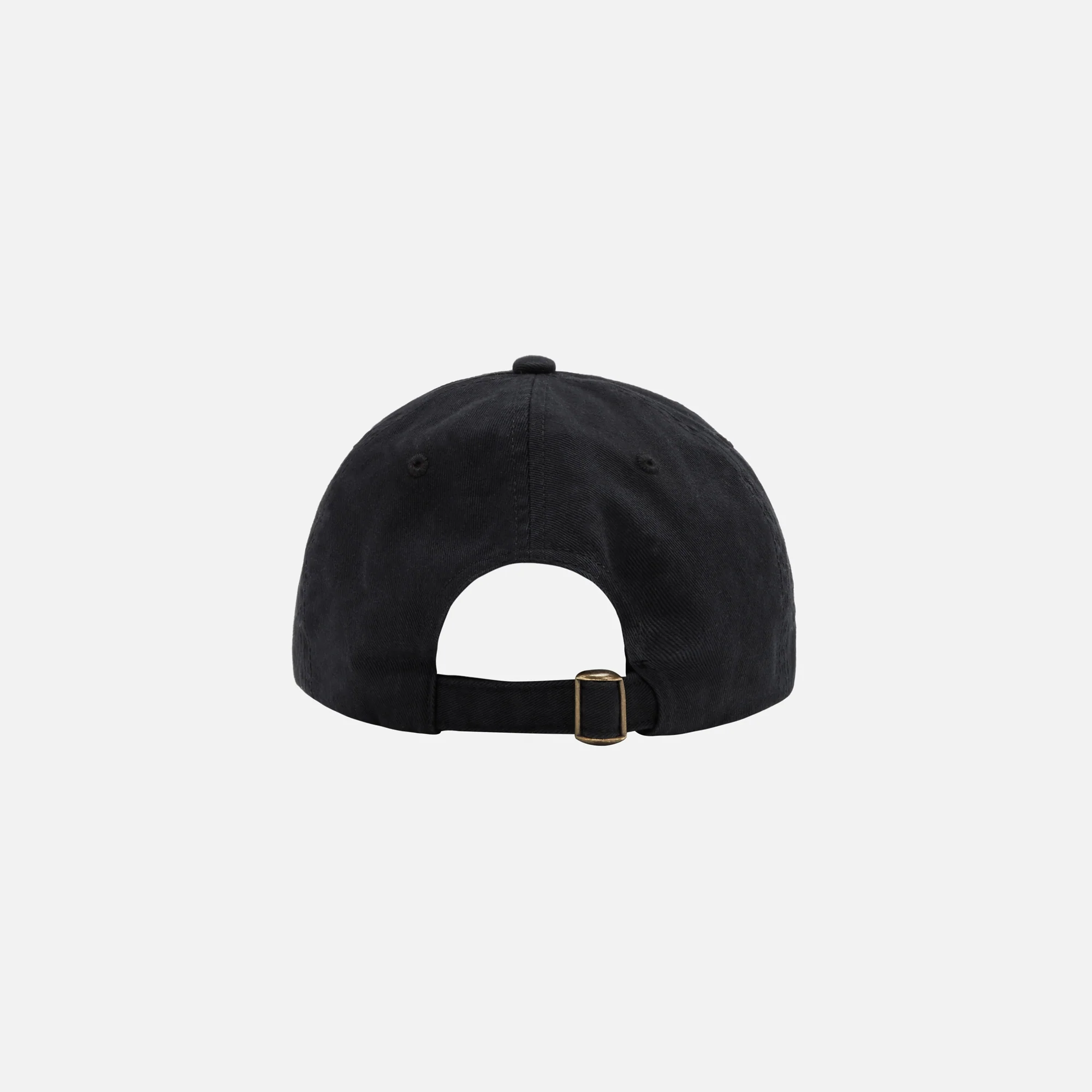 by Parra Signature Logo Washed 6 Panel Hat - Charcoal Grey - Image 2